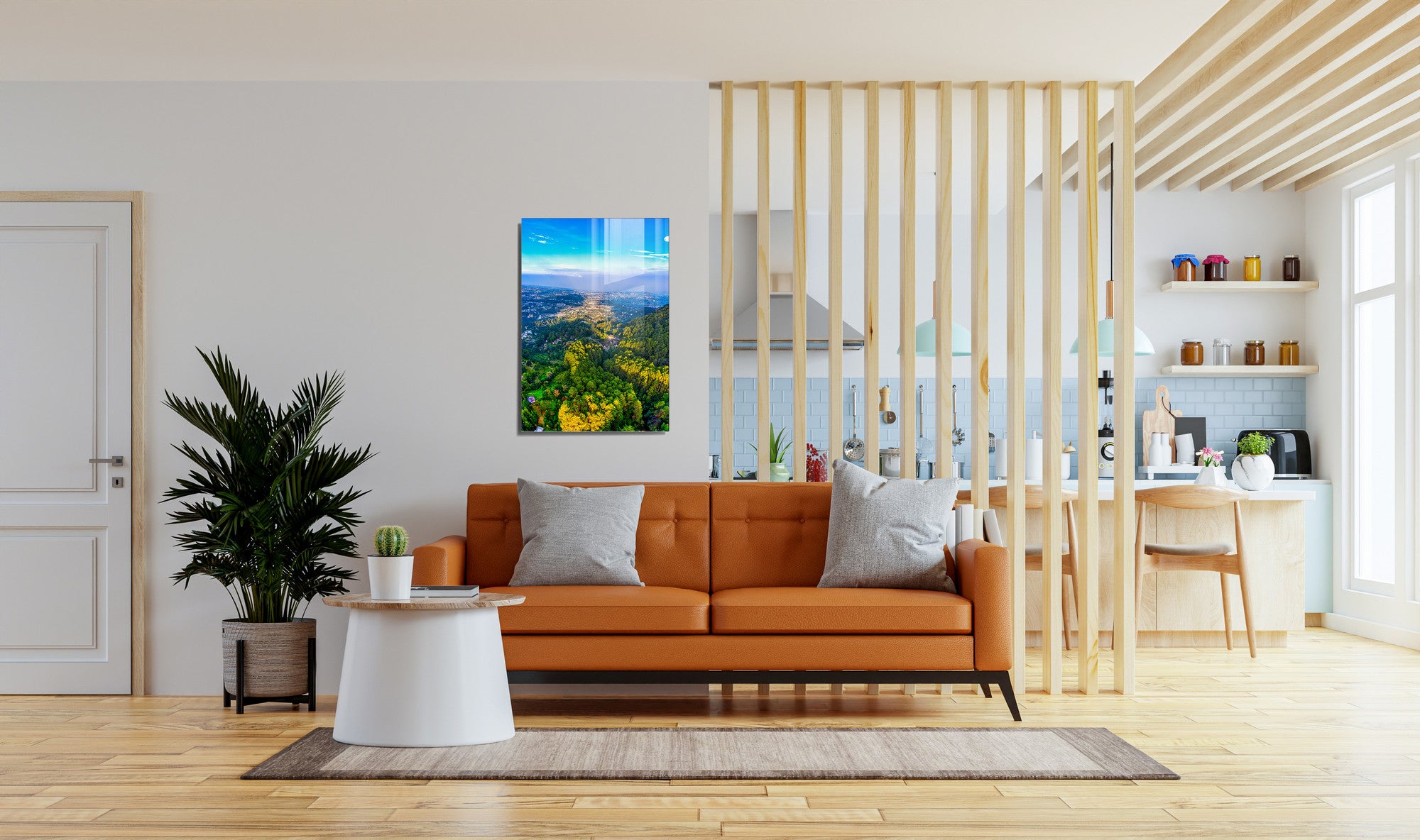 Quadro Decorativo em Vidro Temperado Multicolor 45x65cm - Arte Moderna para Transformar o Seu Espaço