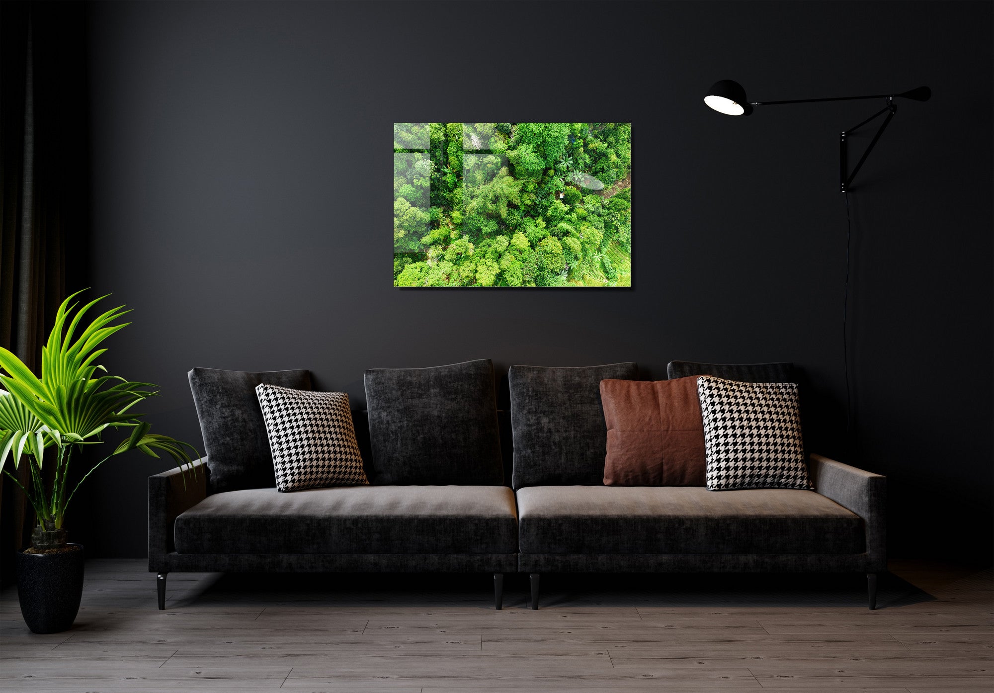 Quadro Decorativo em Vidro Temperado Multicolor 30x45cm - Arte Moderna para Decoração de Interiores