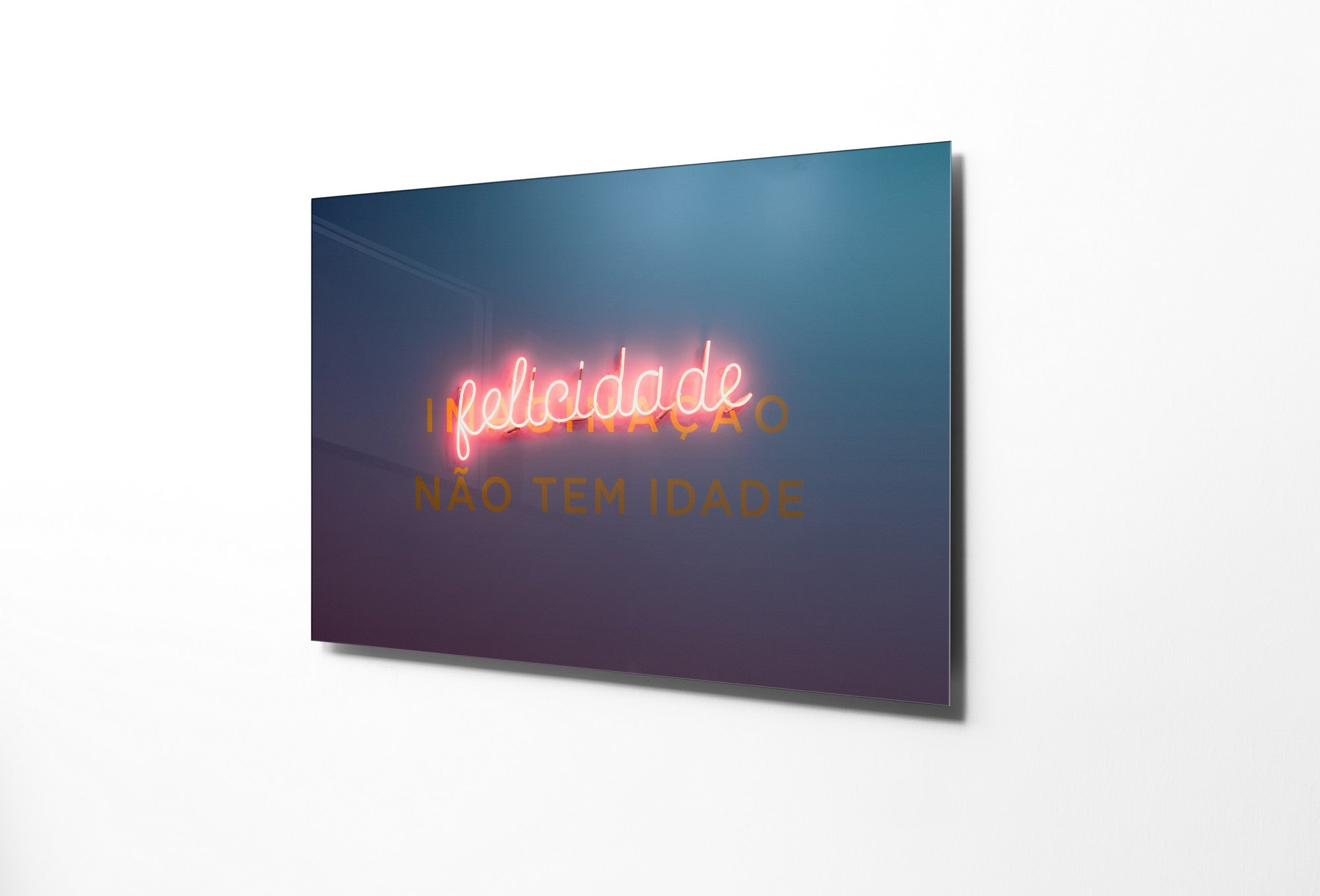 Quadro Decorativo em Vidro Temperado Multicolor 30x45cm - Arte Moderna para Decoração de Interiores