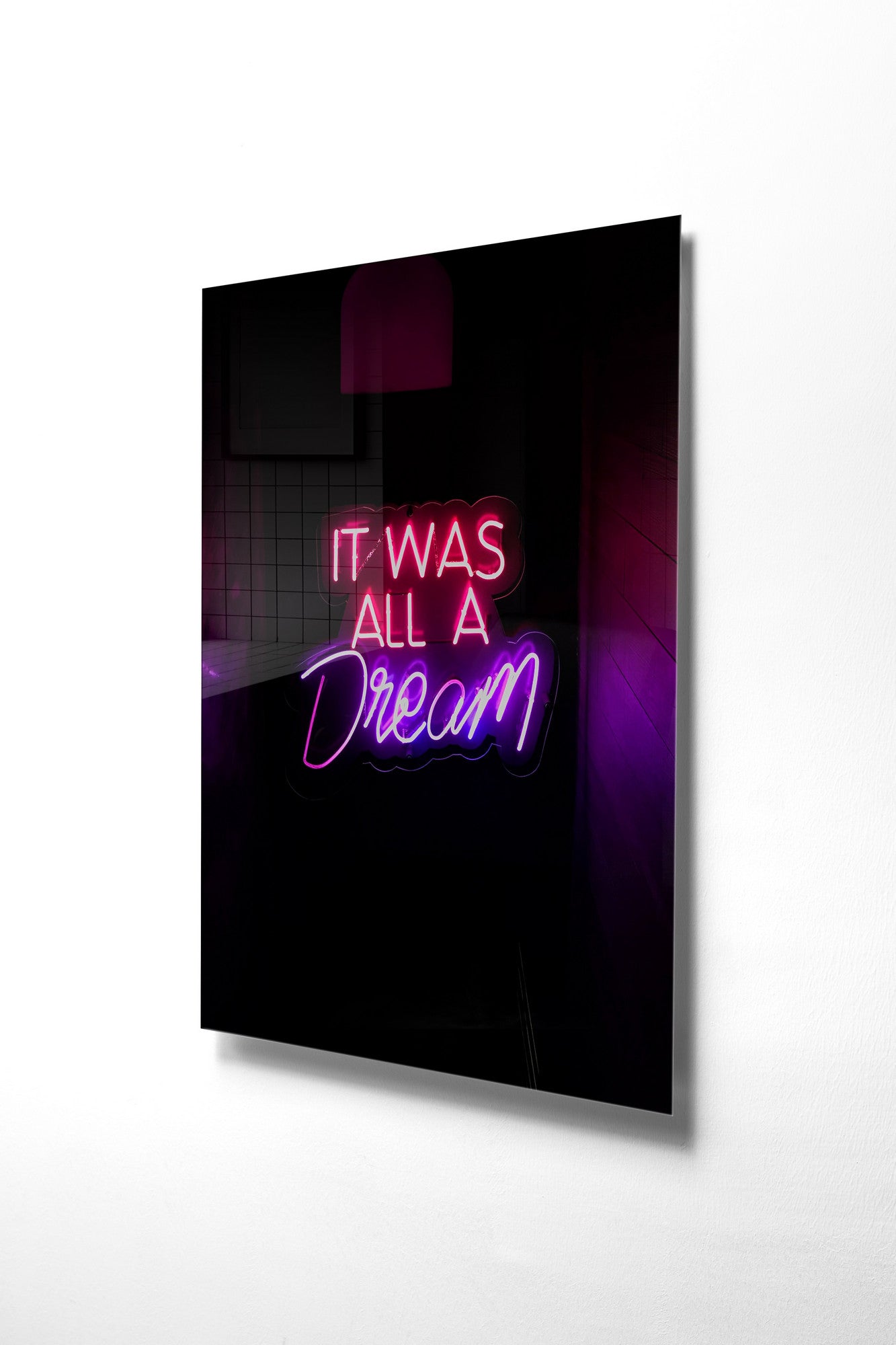 Quadro Decorativo em Vidro Temperado Multicolor 30x45cm - Arte Moderna para Decoração de Interiores