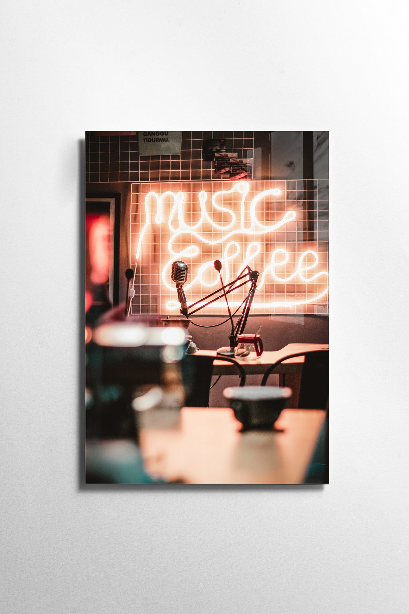 Quadro Decorativo em Vidro Temperado Multicolor 30x45cm - Arte Moderna para Decoração de Interiores