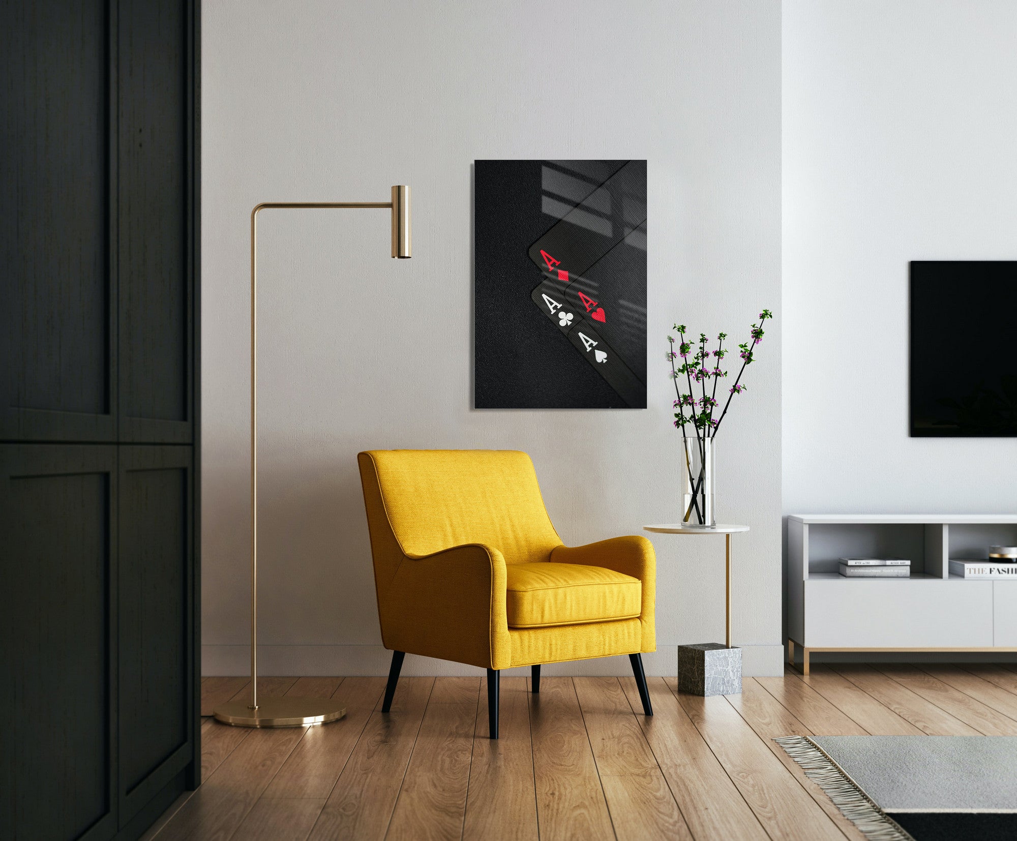 Quadro Decorativo em Vidro Temperado Multicolor 50x70cm - Arte Moderna para Transformar o Seu Espaço