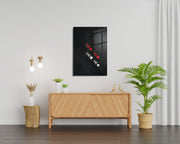 Quadro Decorativo em Vidro Temperado Multicolor 30x45cm - Arte Moderna para Decoração de Interiores