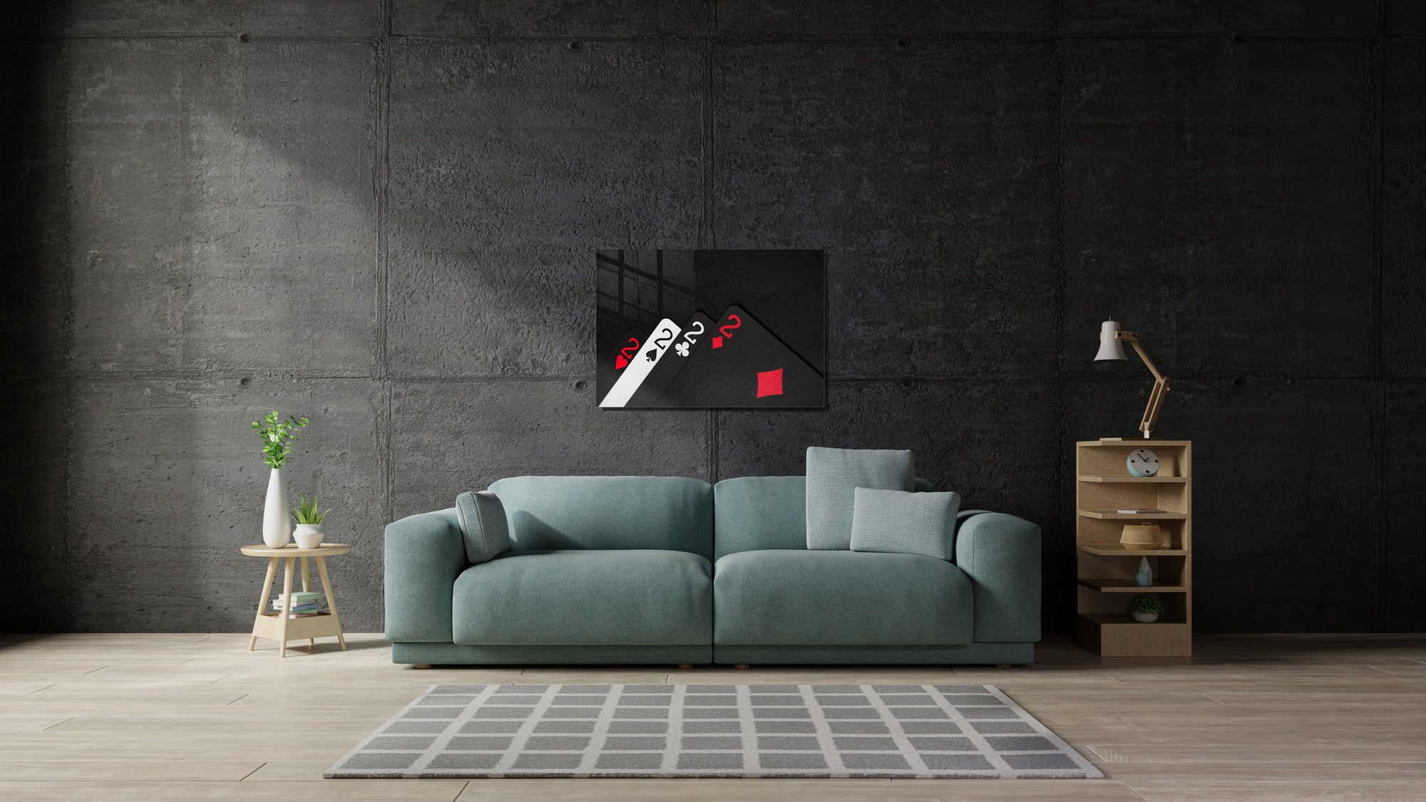 Quadro Decorativo em Vidro Temperado Multicolor 45x65cm - Arte Moderna para Transformar o Seu Espaço