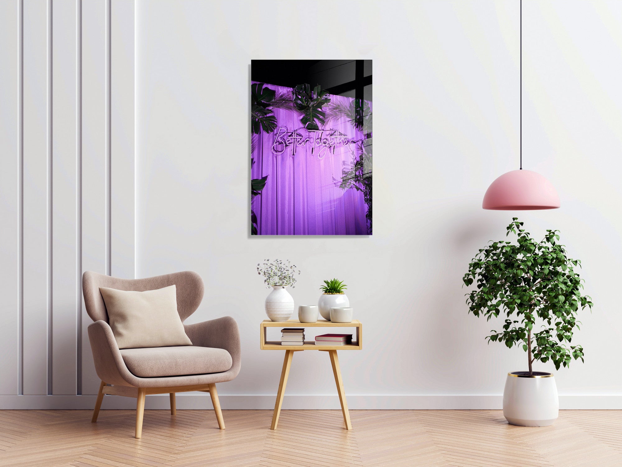 Quadro Decorativo em Vidro Temperado Multicolor 30x45cm - Arte Moderna para Decoração de Interiores