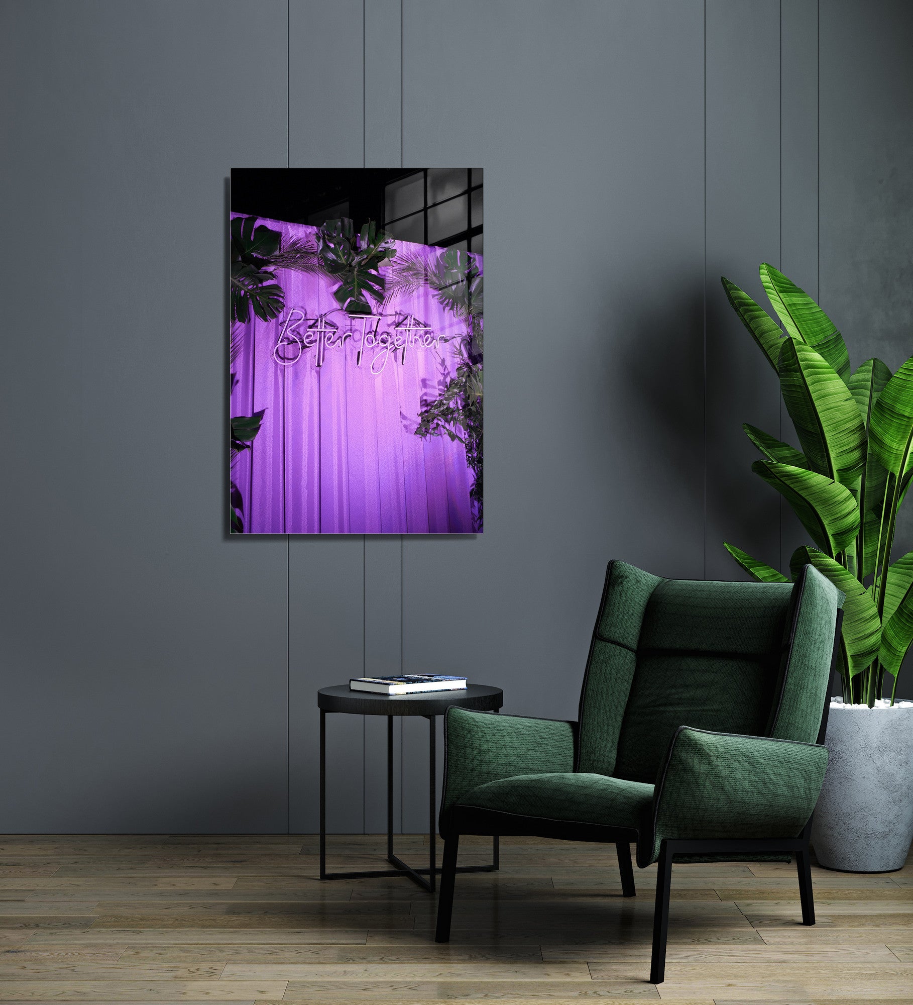 Quadro Decorativo em Vidro Temperado Multicolor 30x45cm - Arte Moderna para Decoração de Interiores