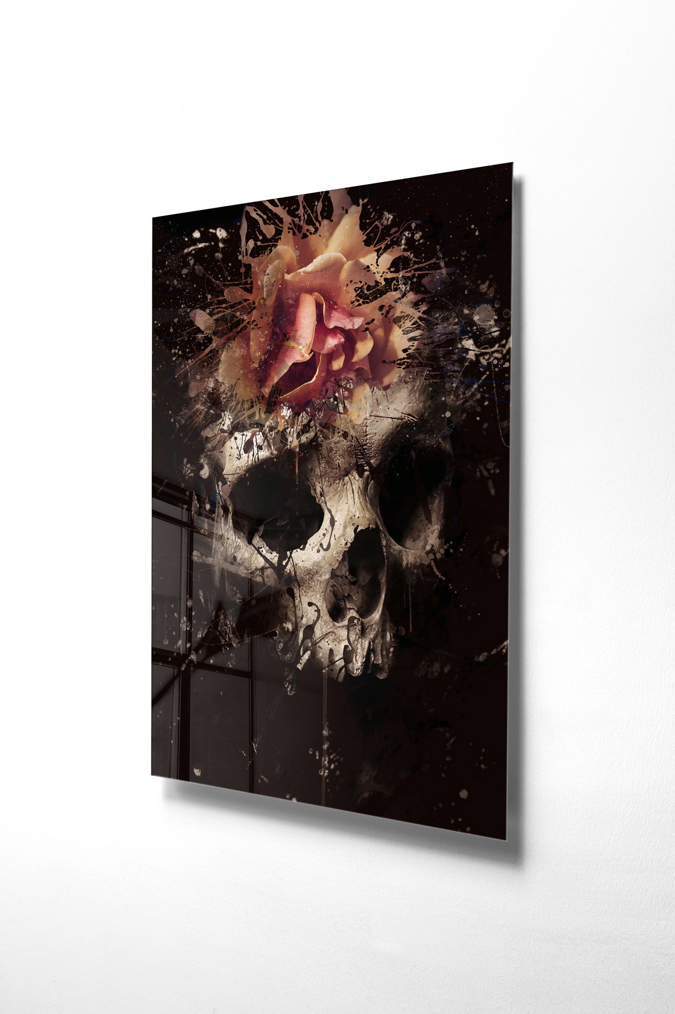 Quadro Decorativo em Vidro Temperado Multicolor 50x70cm - Arte Moderna para Transformar o Seu Espaço