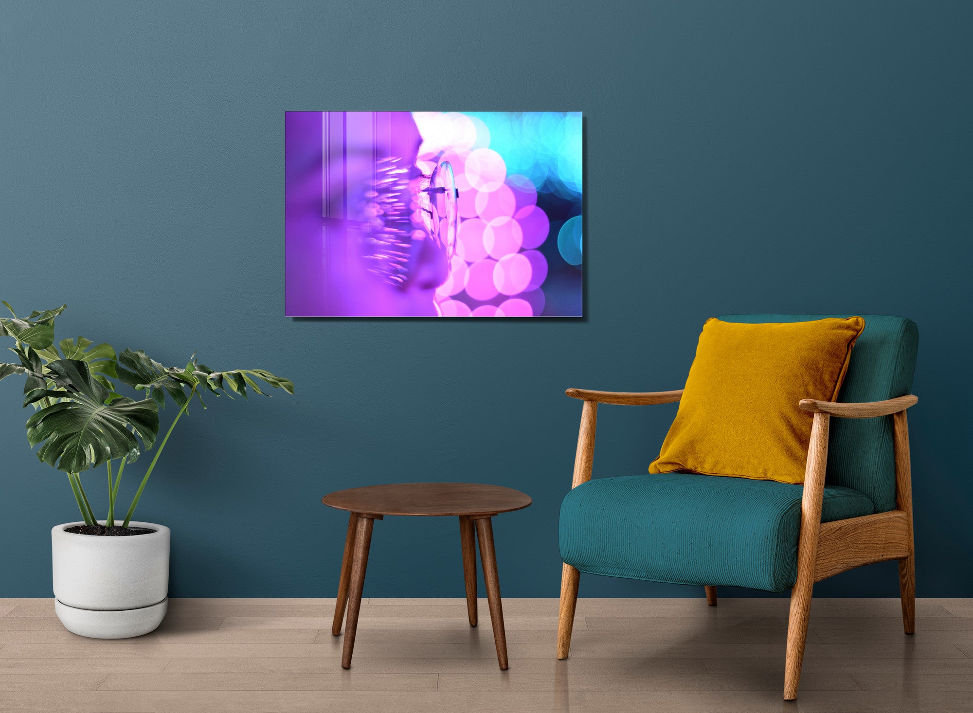 Quadro Decorativo em Vidro Temperado Multicolor 45x65cm - Arte Moderna para Transformar o Seu Espaço