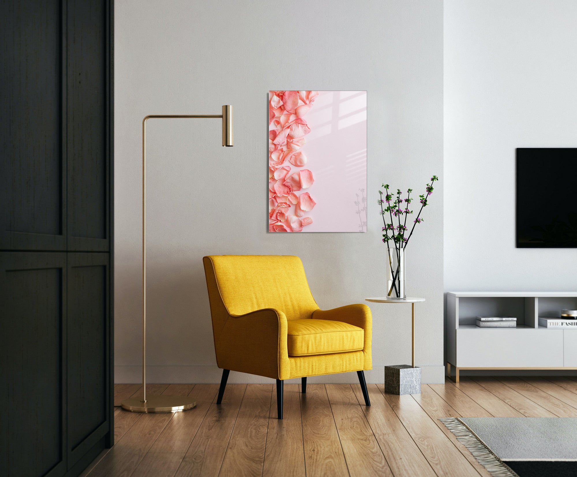 Quadro Decorativo em Vidro Temperado Multicolor 30x45cm - Arte Moderna para Decoração de Interiores