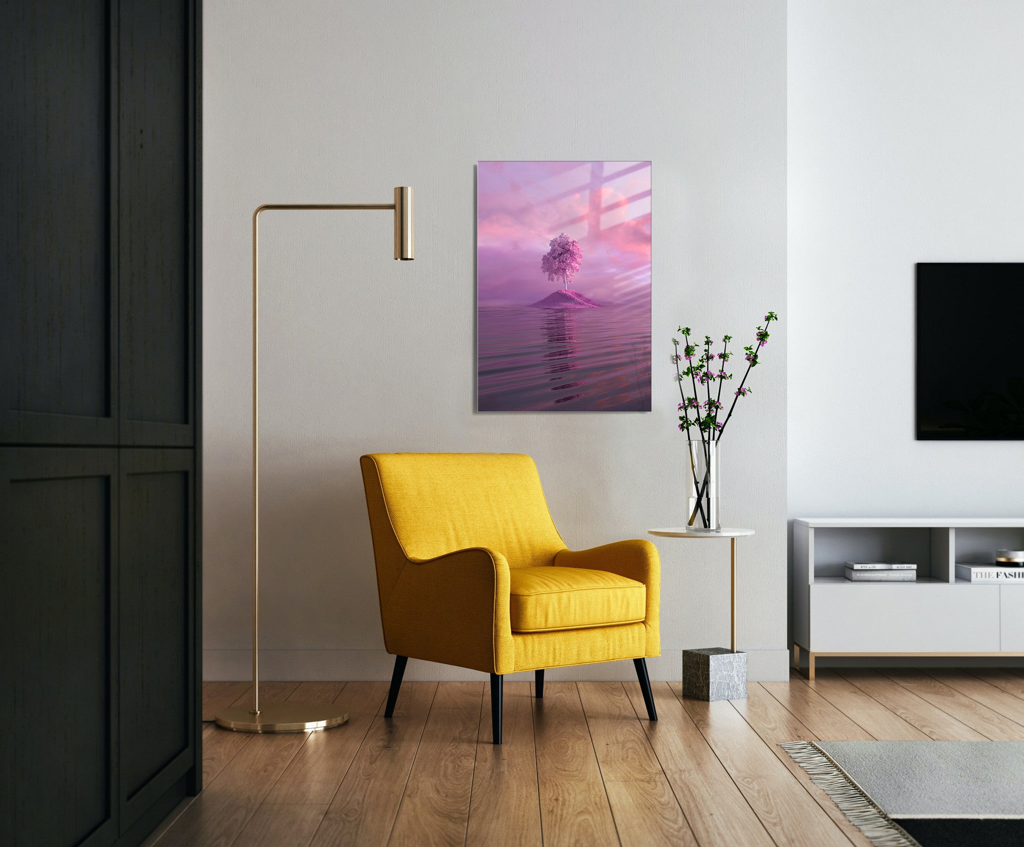 Quadro Decorativo em Vidro Temperado Multicolor 70x100cm - Arte Moderna para Transformar o Seu Espaço