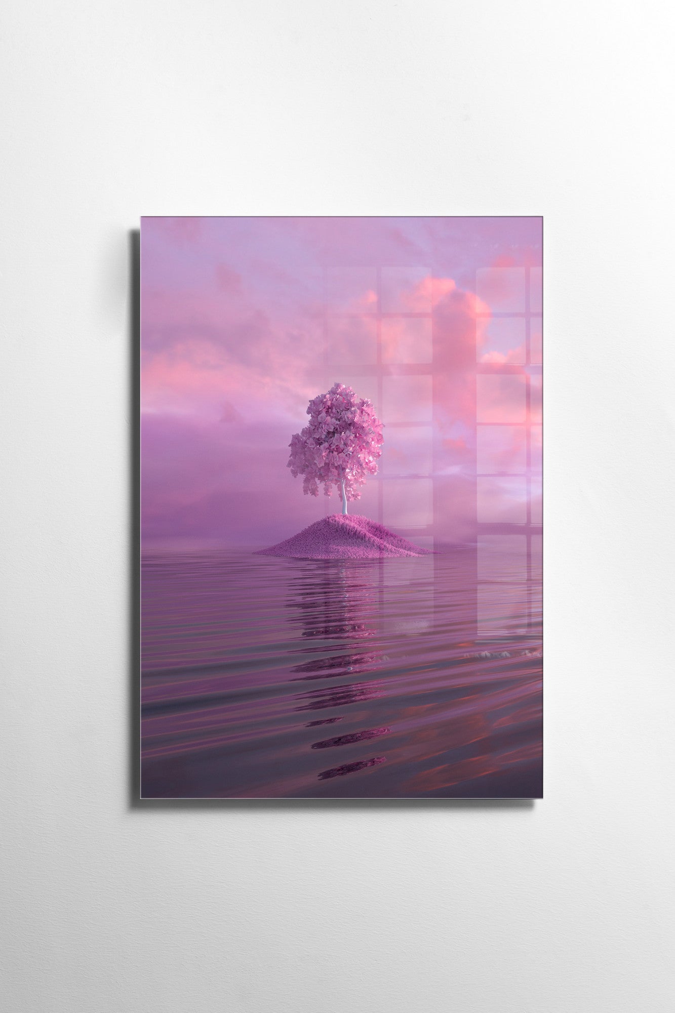 Quadro Decorativo em Vidro Temperado Multicolor 30x45cm - Arte Moderna para Decoração de Interiores