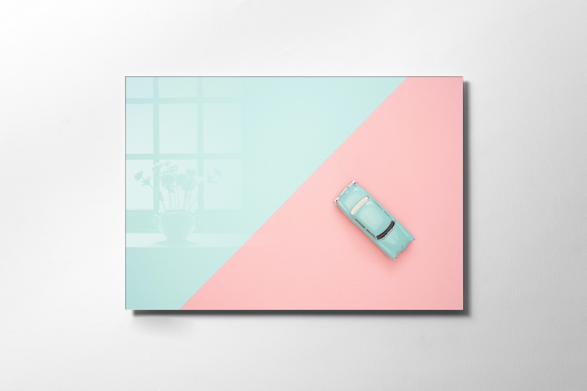 Quadro Decorativo em Vidro Temperado Multicolor 30x45cm - Arte Moderna para Decoração de Interiores