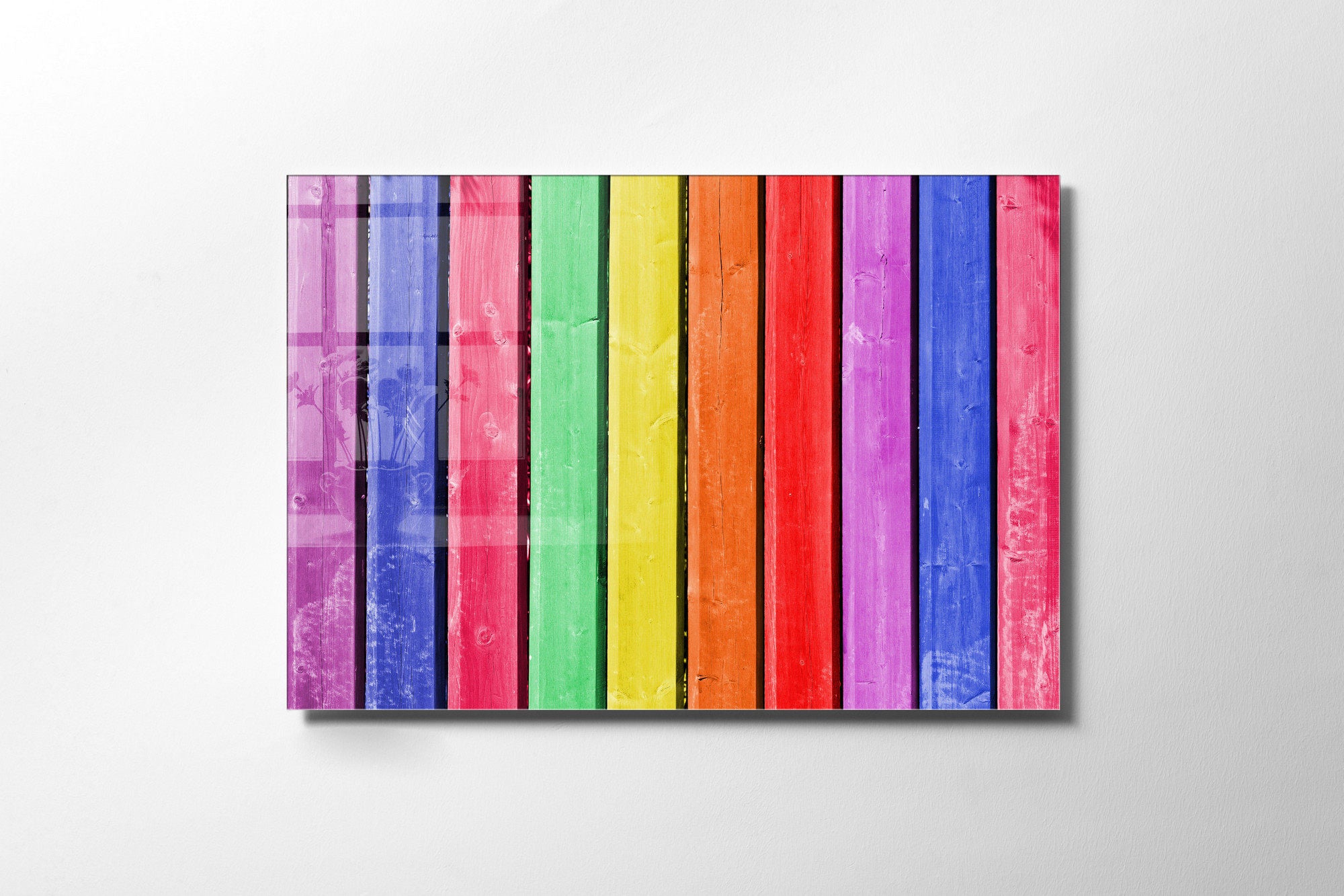 Arte Decorativa em Vidro Temperado UV-004 - Pintura Multicolor 70x100cm - Qualidade Premium 4mm