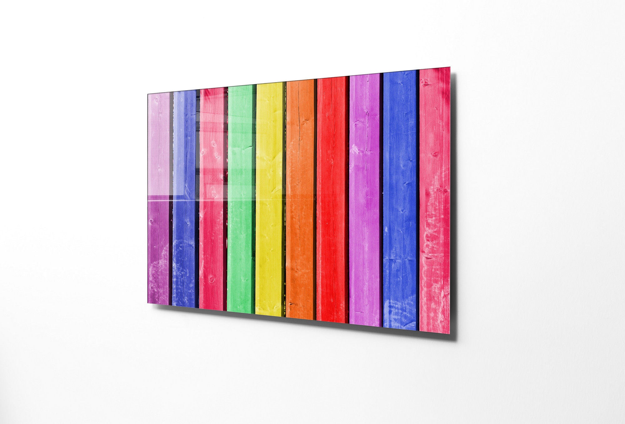 Arte Decorativa em Vidro Temperado UV-004 - Pintura Multicolor 70x100cm - Qualidade Premium 4mm