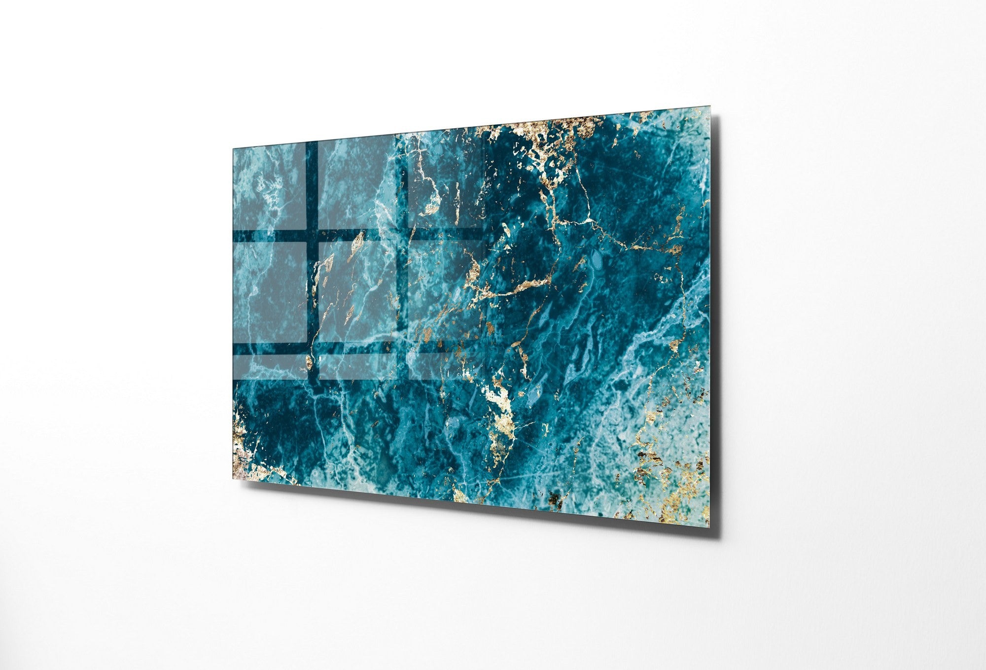 Pintura elegante em vidro temperado, 70 x 100 cm, 100% vidro temperado (4 mm) | Arte de parede deslumbrante para decoração moderna de casa e escritórios
