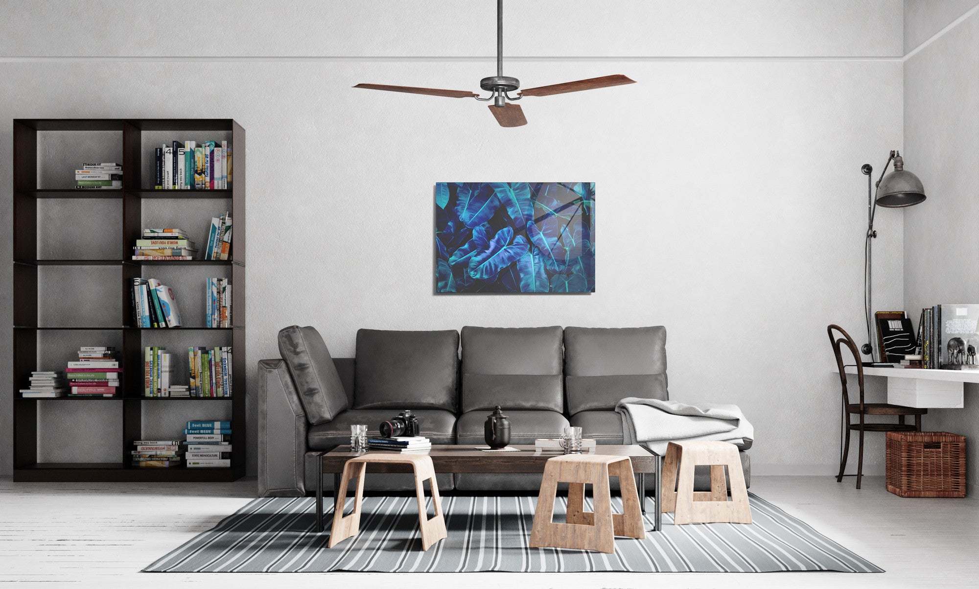 Quadro Decorativo em Vidro Temperado Multicolor 30x45cm - Arte Moderna para Decoração de Interiores