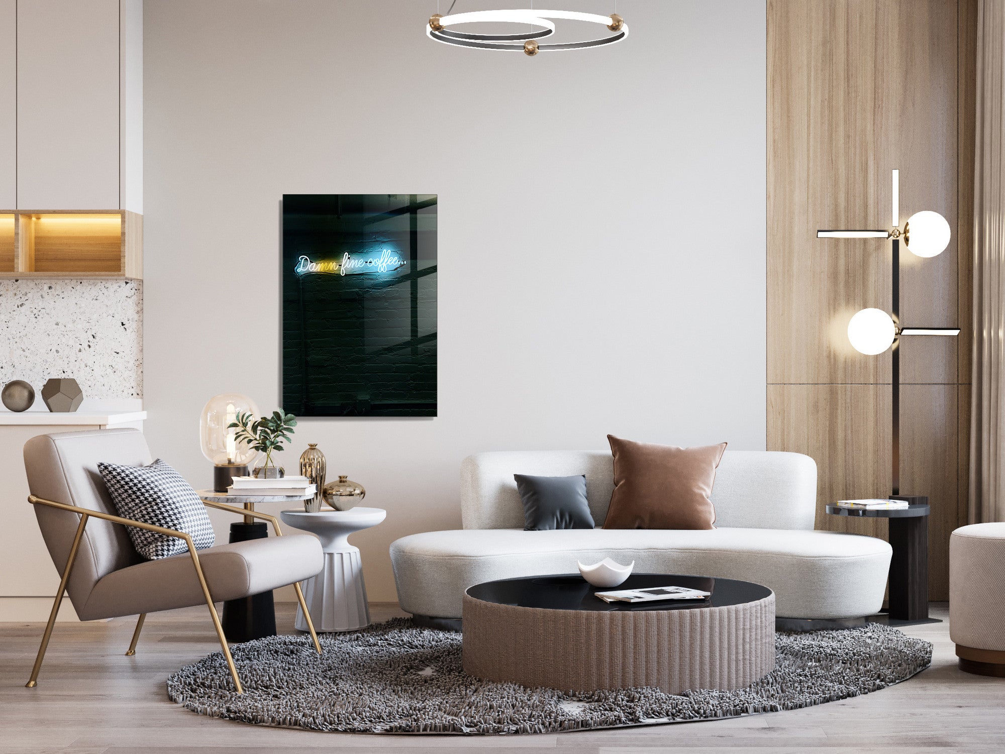 Quadro Decorativo em Vidro Temperado Multicolor 70x100cm - Arte Moderna para Transformar o Seu Espaço