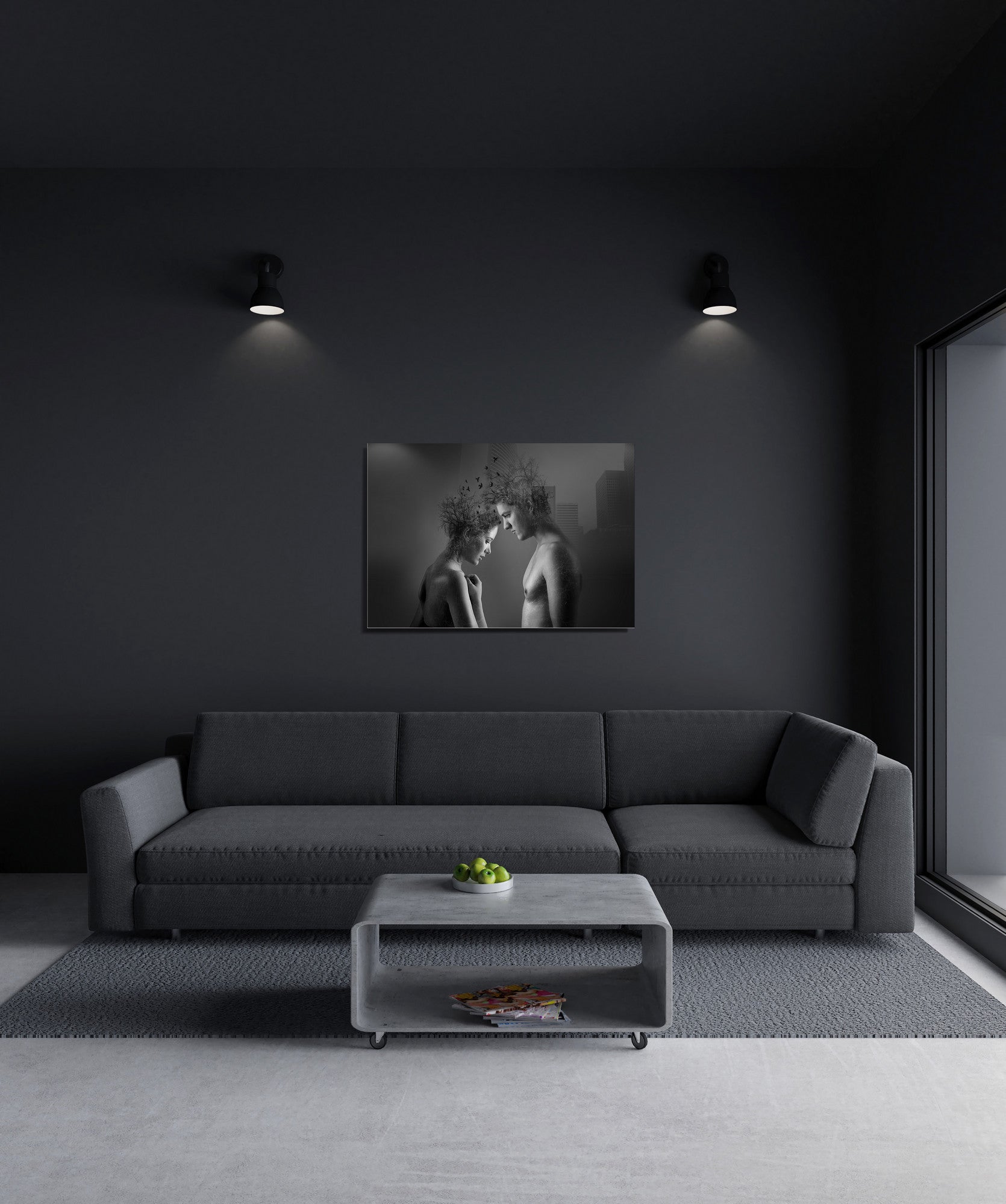 Quadro Decorativo em Vidro Temperado Multicolor 50x70cm - Arte Moderna para Transformar o Seu Espaço