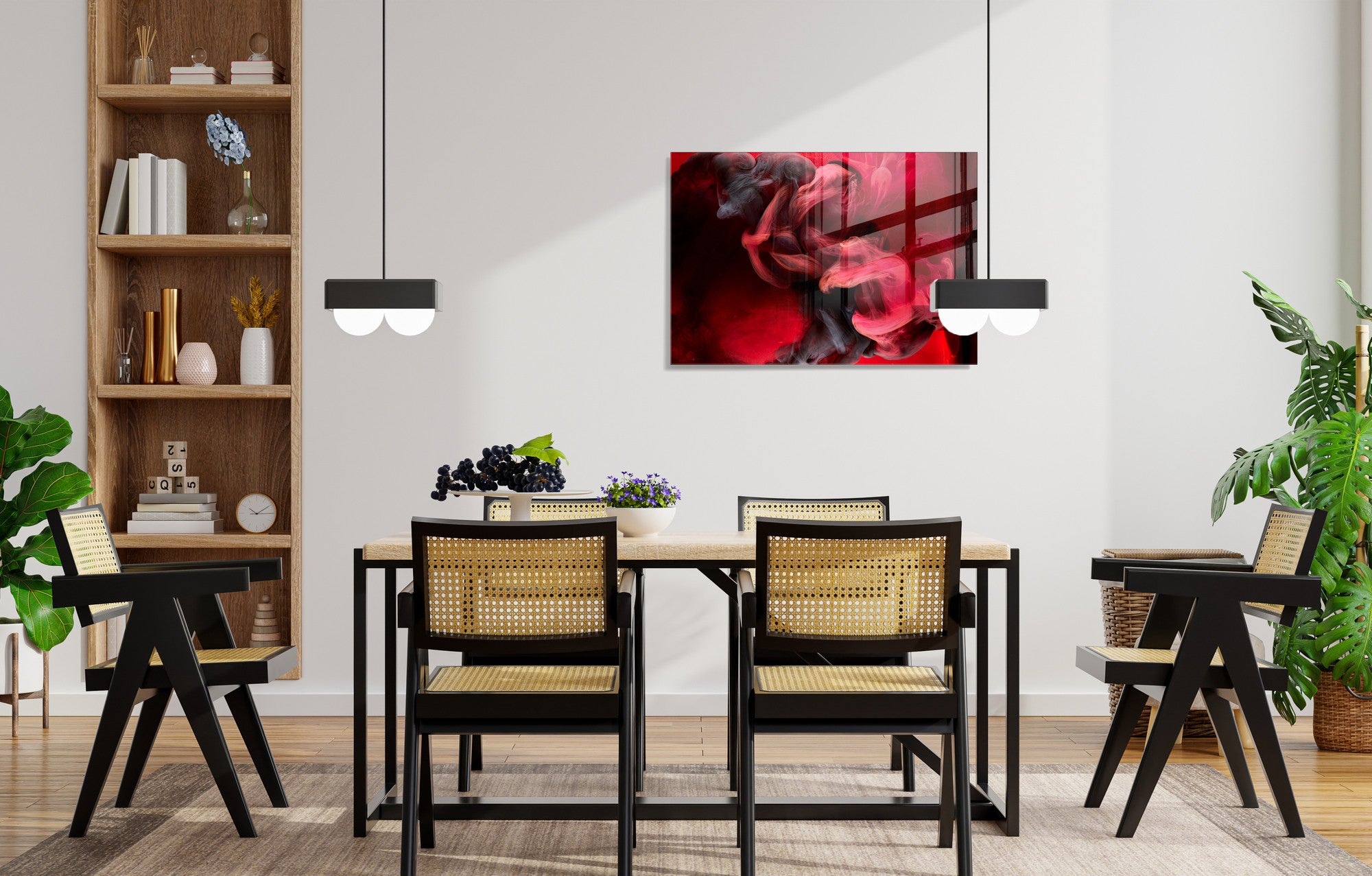 Quadro Decorativo em Vidro Temperado Multicolor 45x65cm - Arte Moderna para Transformar o Seu Espaço