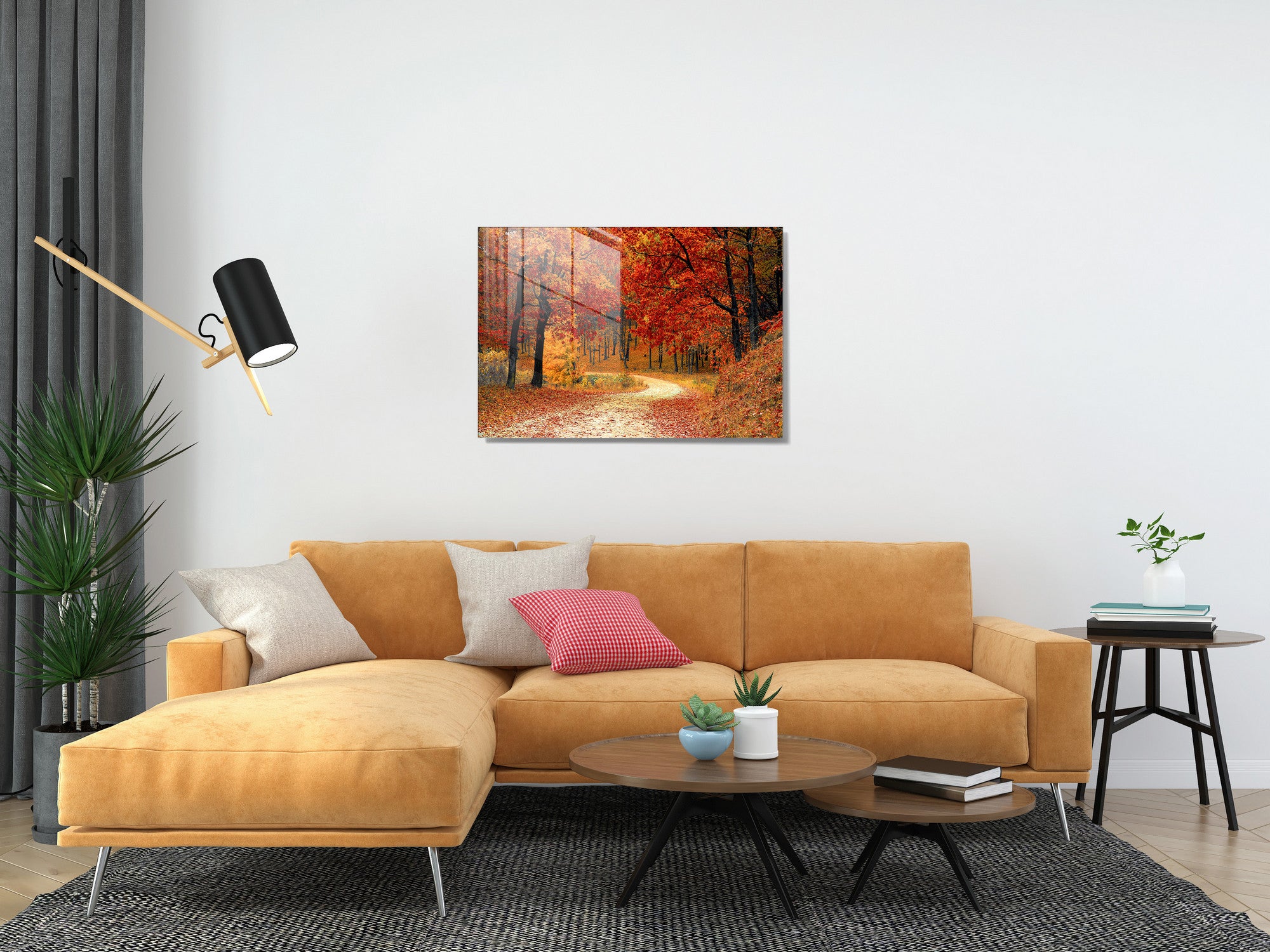 Quadro Decorativo em Vidro Temperado Multicolor 30x45cm - Arte Moderna para Decoração de Interiores