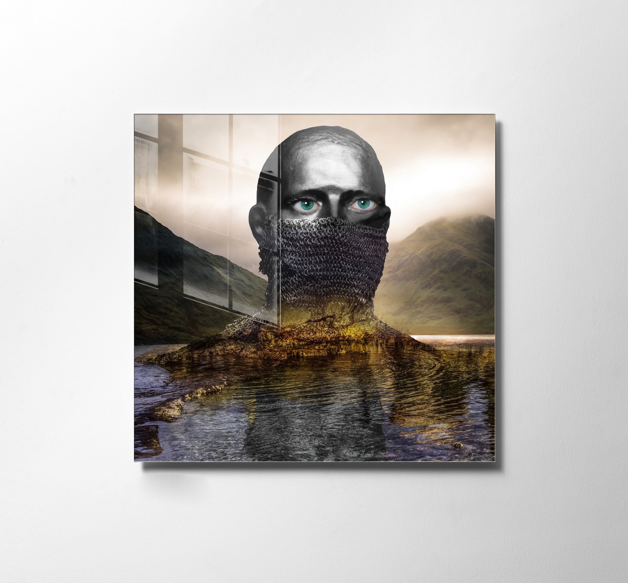 Quadro Decorativo em Vidro Temperado Multicolor 60x60cm - Arte Moderna para Transformar o Seu Espaço