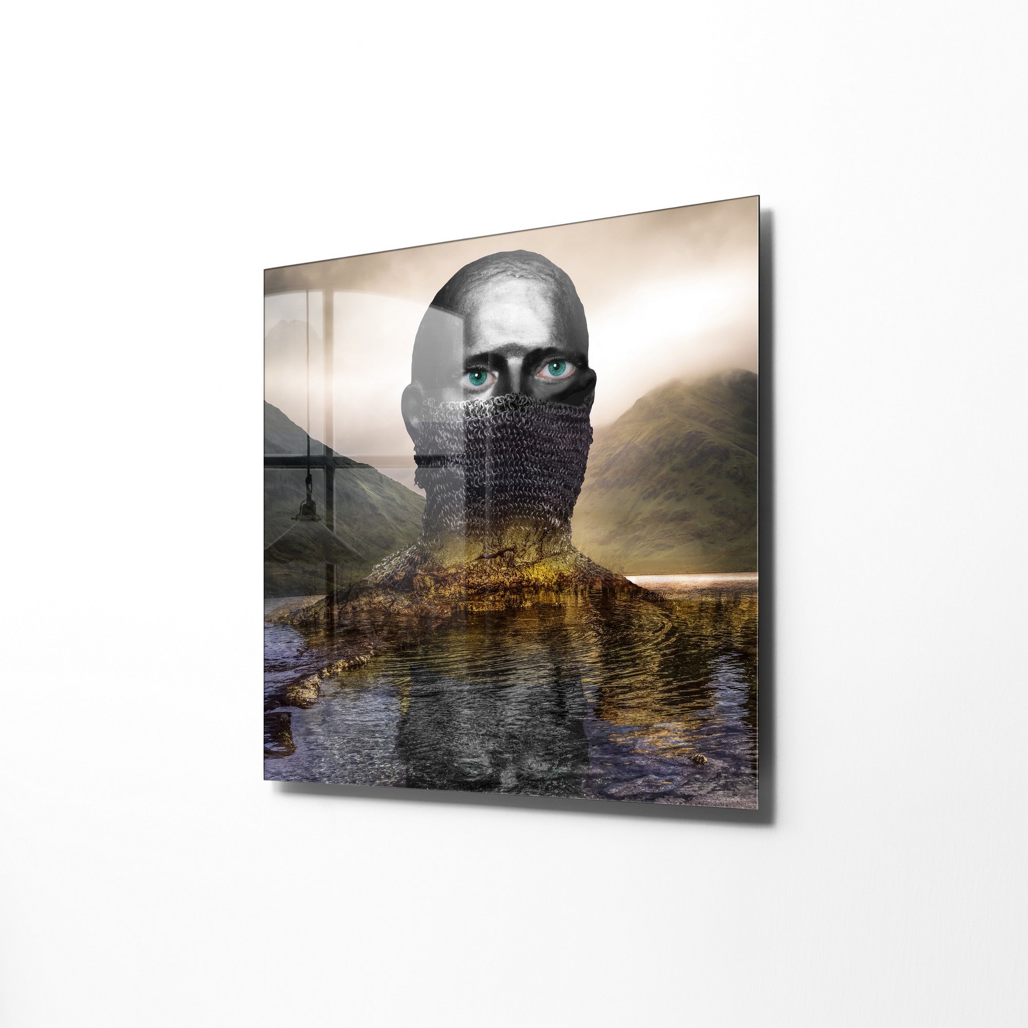 Quadro Decorativo em Vidro Temperado Multicolor 60x60cm - Arte Moderna para Transformar o Seu Espaço