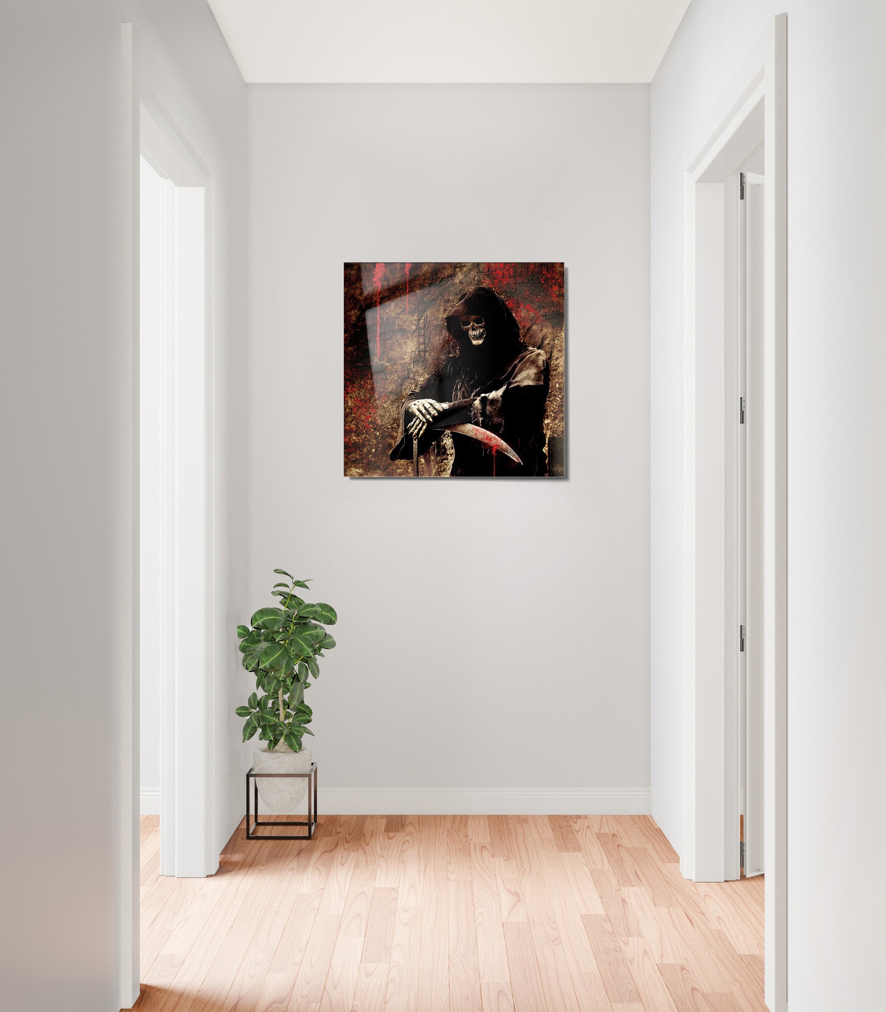 Quadro Decorativo em Vidro Temperado Multicolor 60x60cm - Arte Moderna para Transformar o Seu Espaço