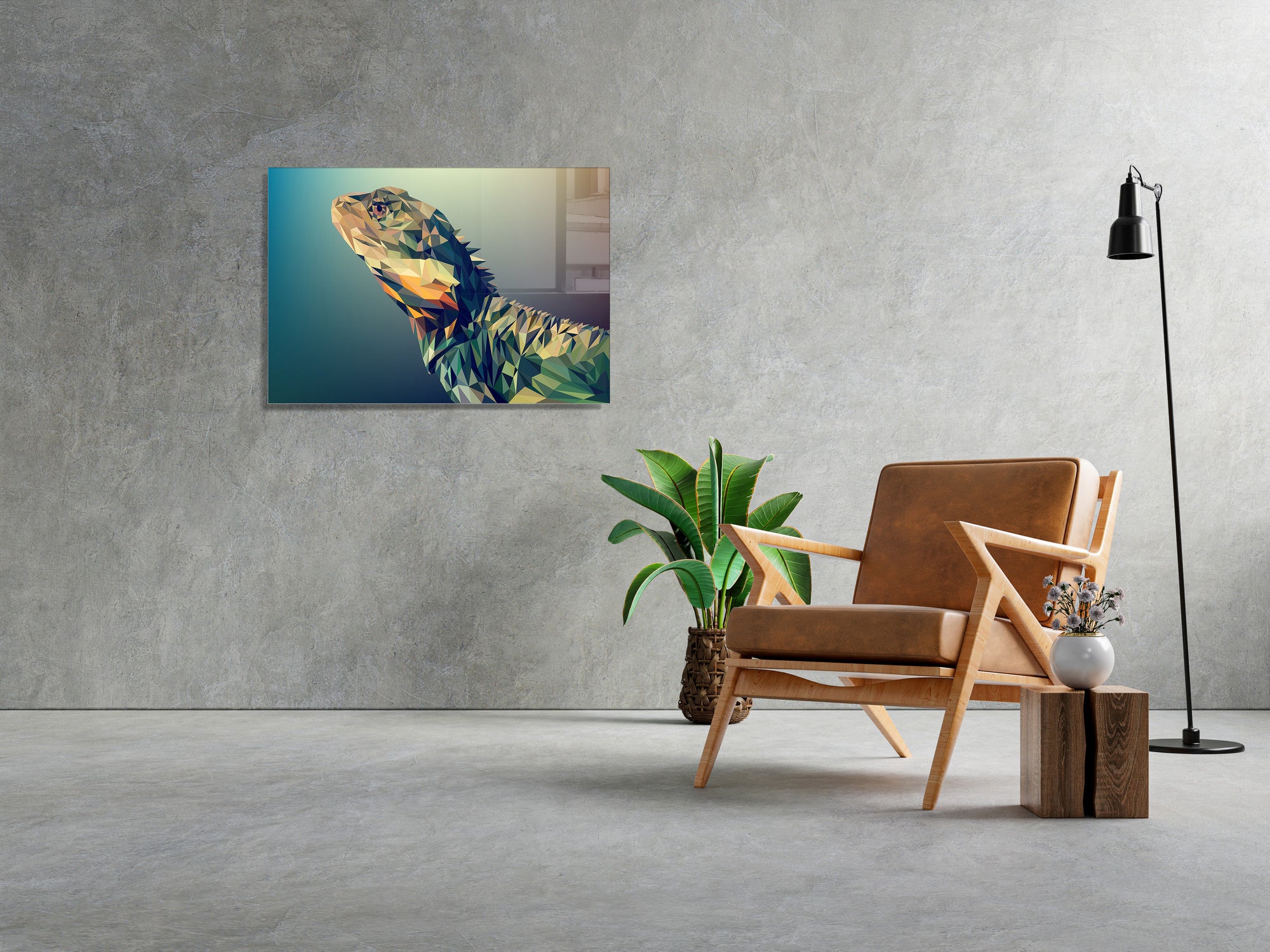 Quadro Decorativo em Vidro Temperado Multicolor 70x100cm - Arte Moderna para Transformar o Seu Espaço