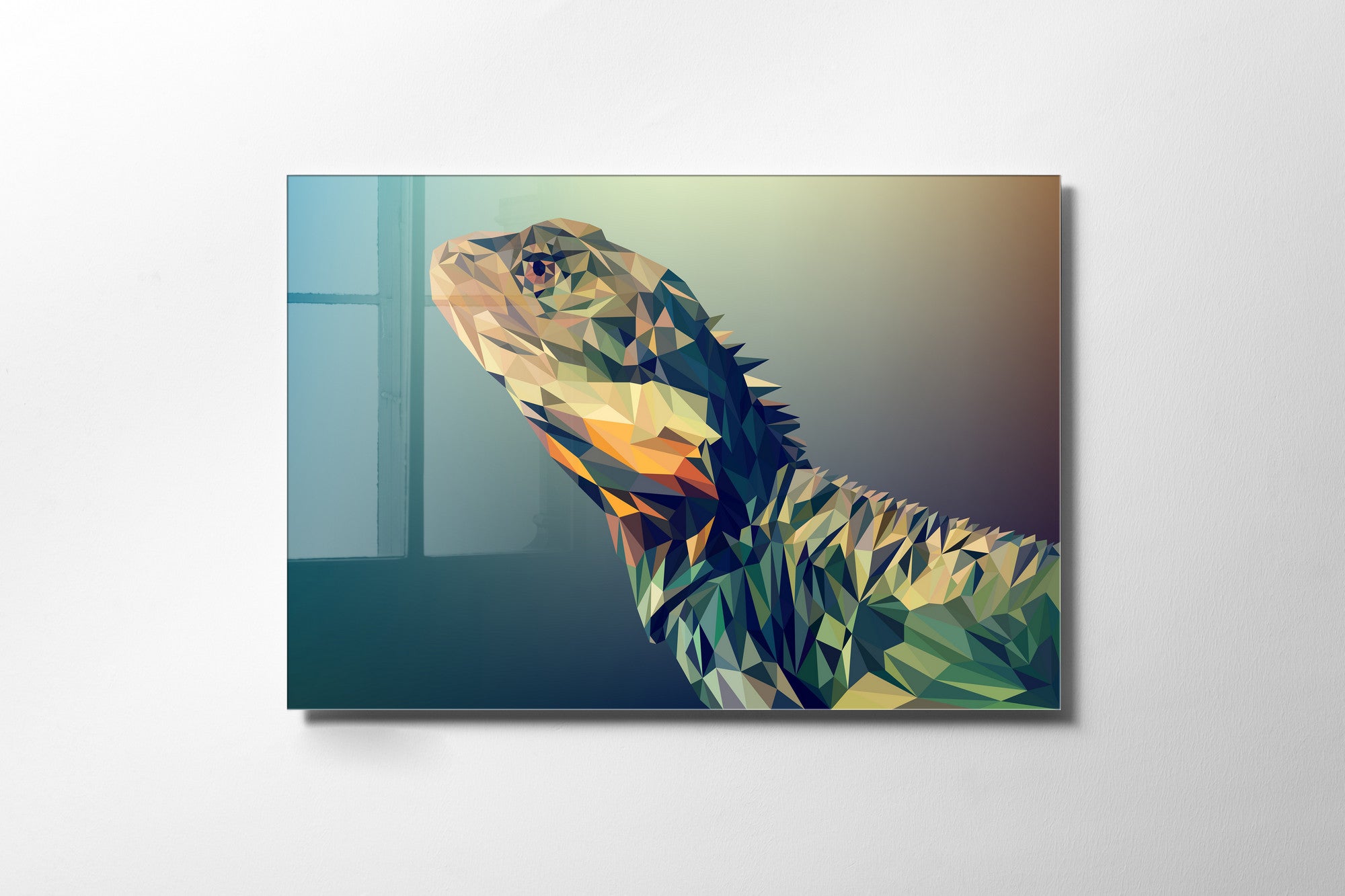 Quadro Decorativo em Vidro Temperado Multicolor 30x45cm - Arte Moderna para Decoração de Interiores