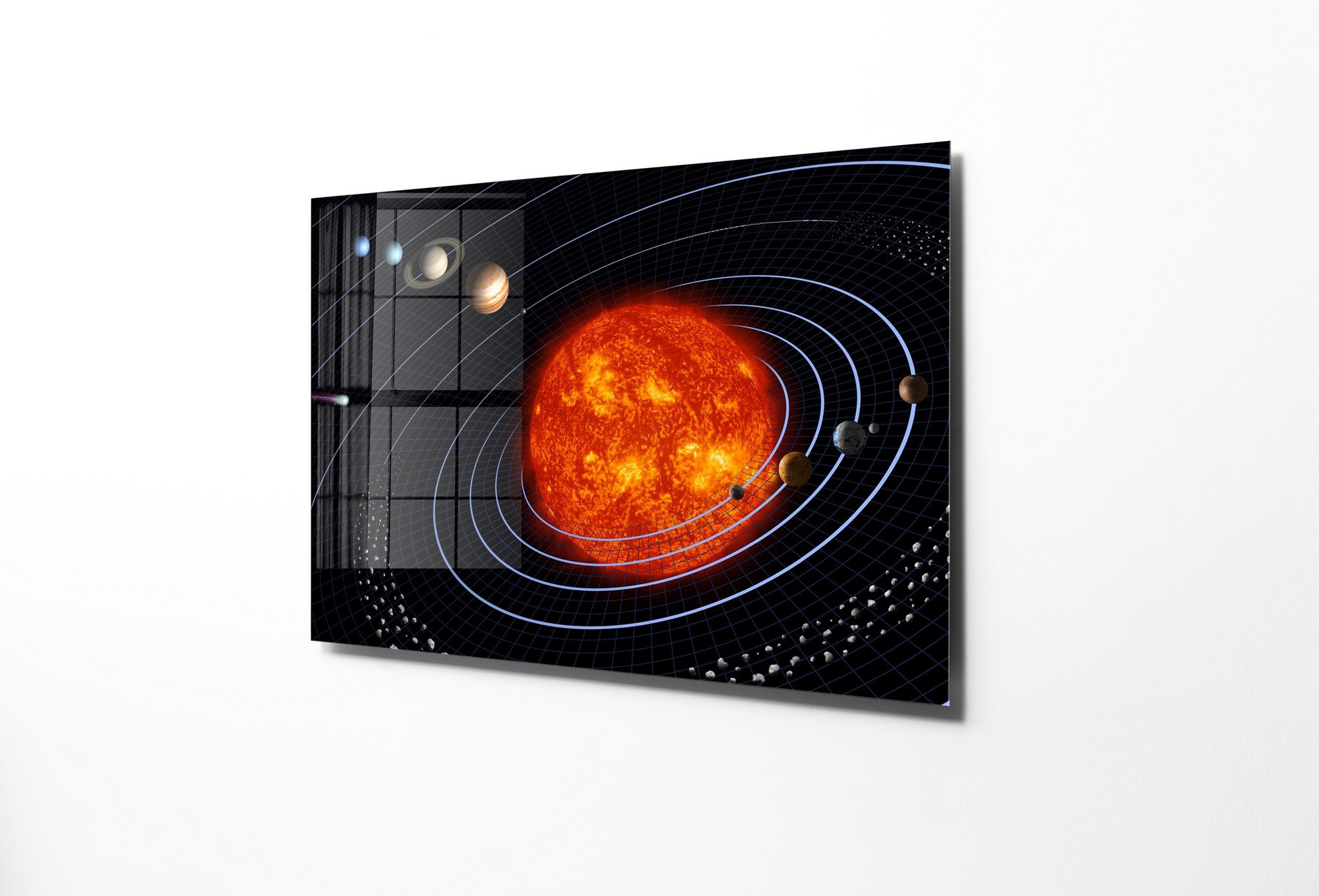 Quadro Decorativo em Vidro Temperado Multicolor 50x70cm - Arte Moderna para Transformar o Seu Espaço