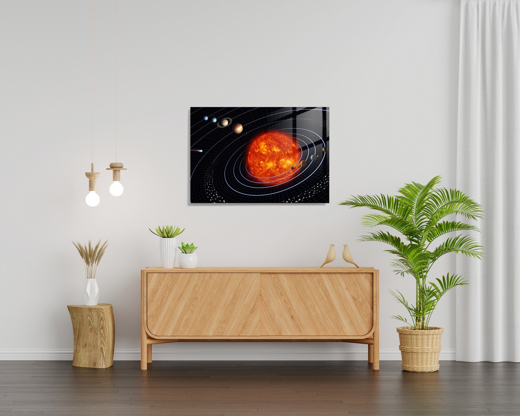Quadro Decorativo em Vidro Temperado Multicolor 45x65cm - Arte Moderna para Transformar o Seu Espaço