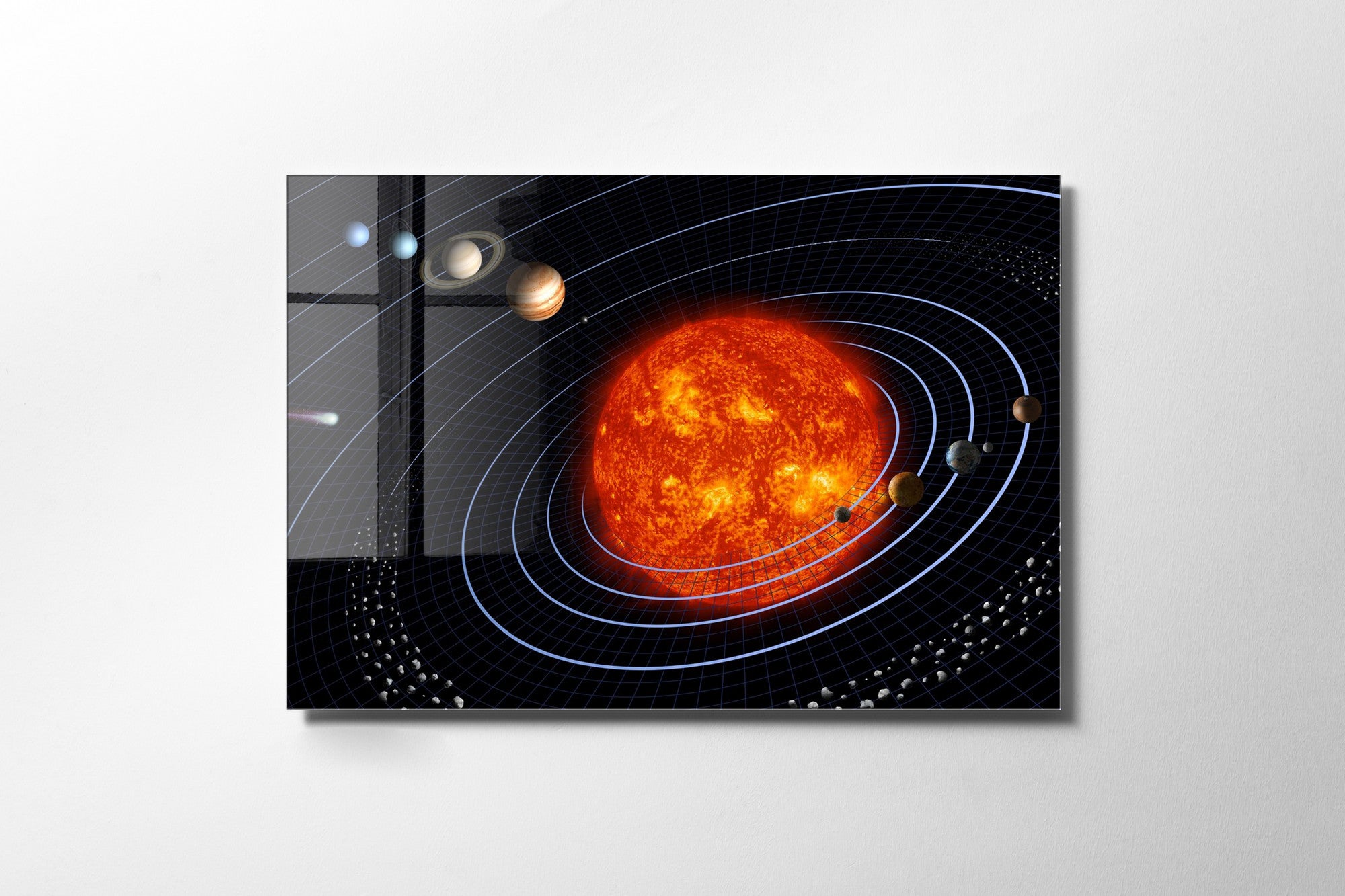 Quadro Decorativo em Vidro Temperado Multicolor 45x65cm - Arte Moderna para Transformar o Seu Espaço