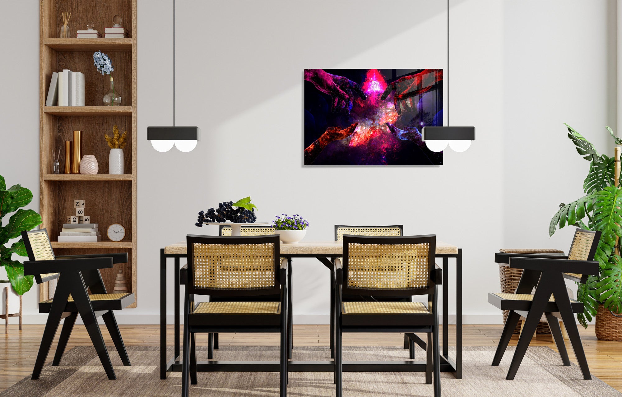 Quadro Decorativo em Vidro Temperado Multicolor 70x100cm - Arte Moderna para Transformar o Seu Espaço