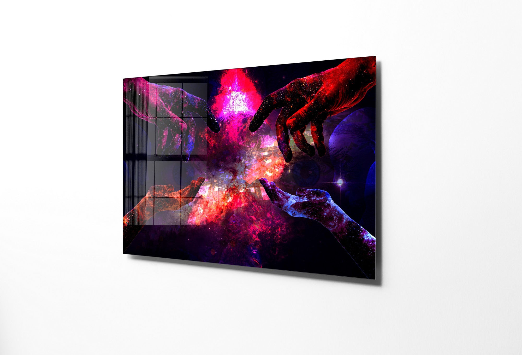 Quadro Decorativo em Vidro Temperado Multicolor 70x100cm - Arte Moderna para Transformar o Seu Espaço