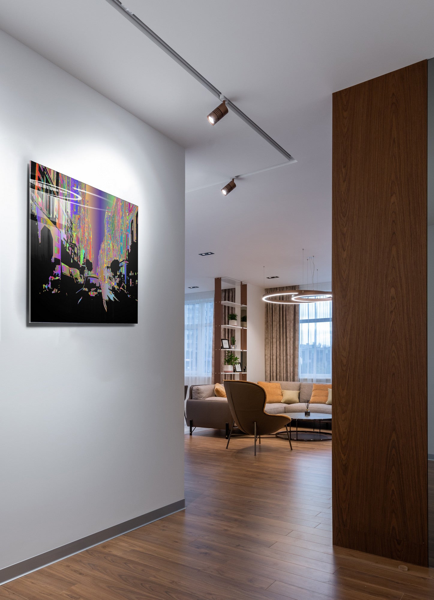 Quadro Decorativo em Vidro Temperado Multicolor 50x70cm - Arte Moderna para Transformar o Seu Espaço