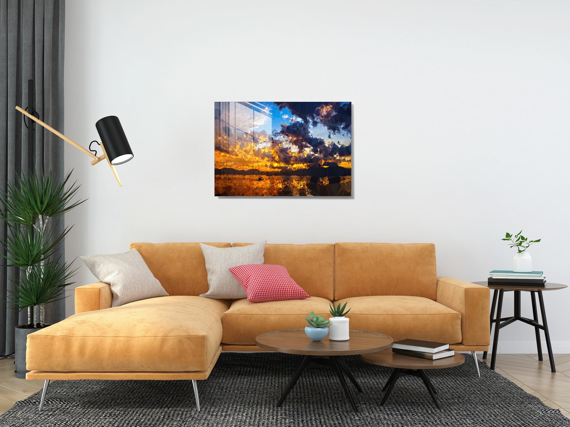 Quadro Decorativo em Vidro Temperado Multicolor 70x100cm - Arte Moderna para Transformar o Seu Espaço