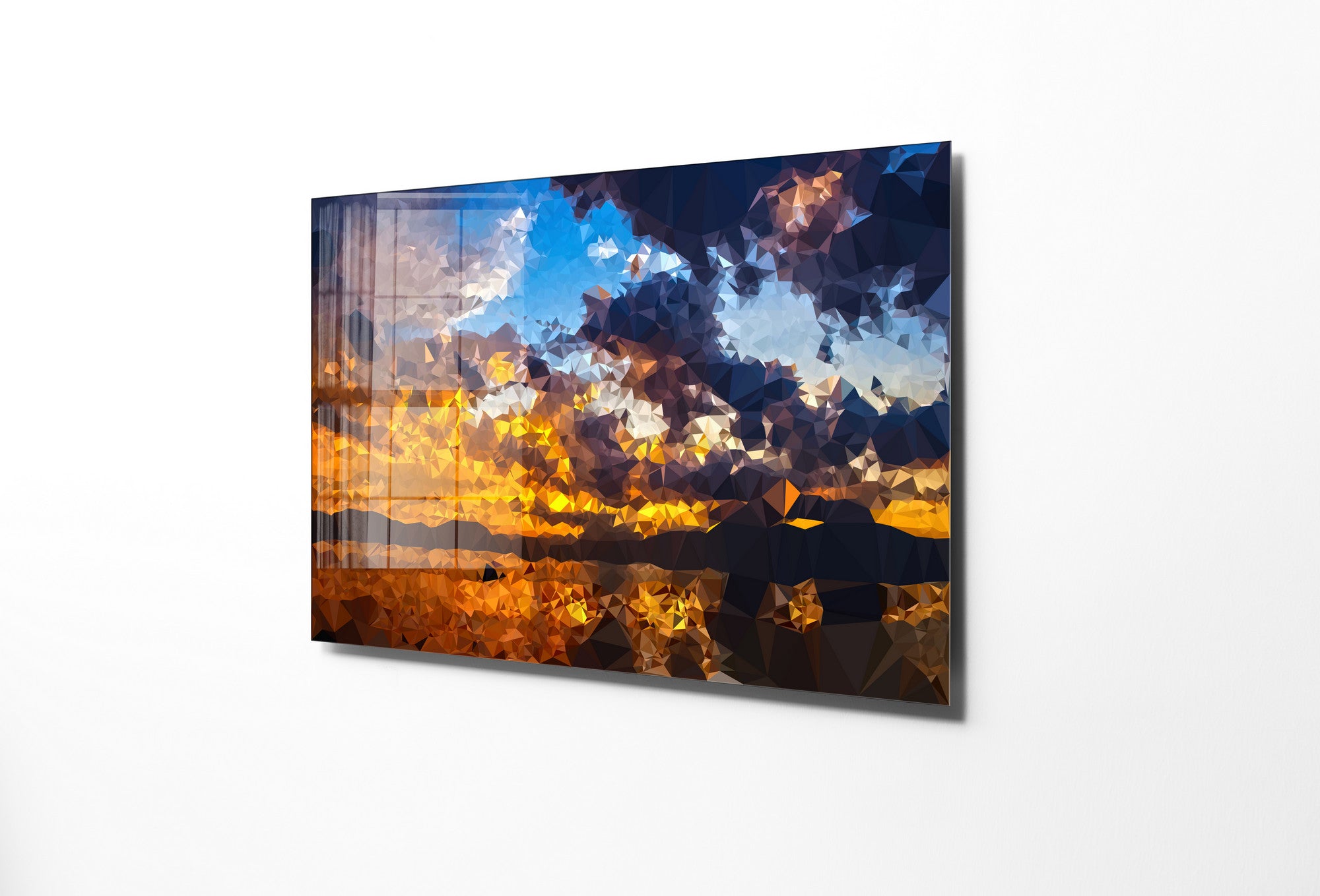 Quadro Decorativo em Vidro Temperado Multicolor 70x100cm - Arte Moderna para Transformar o Seu Espaço