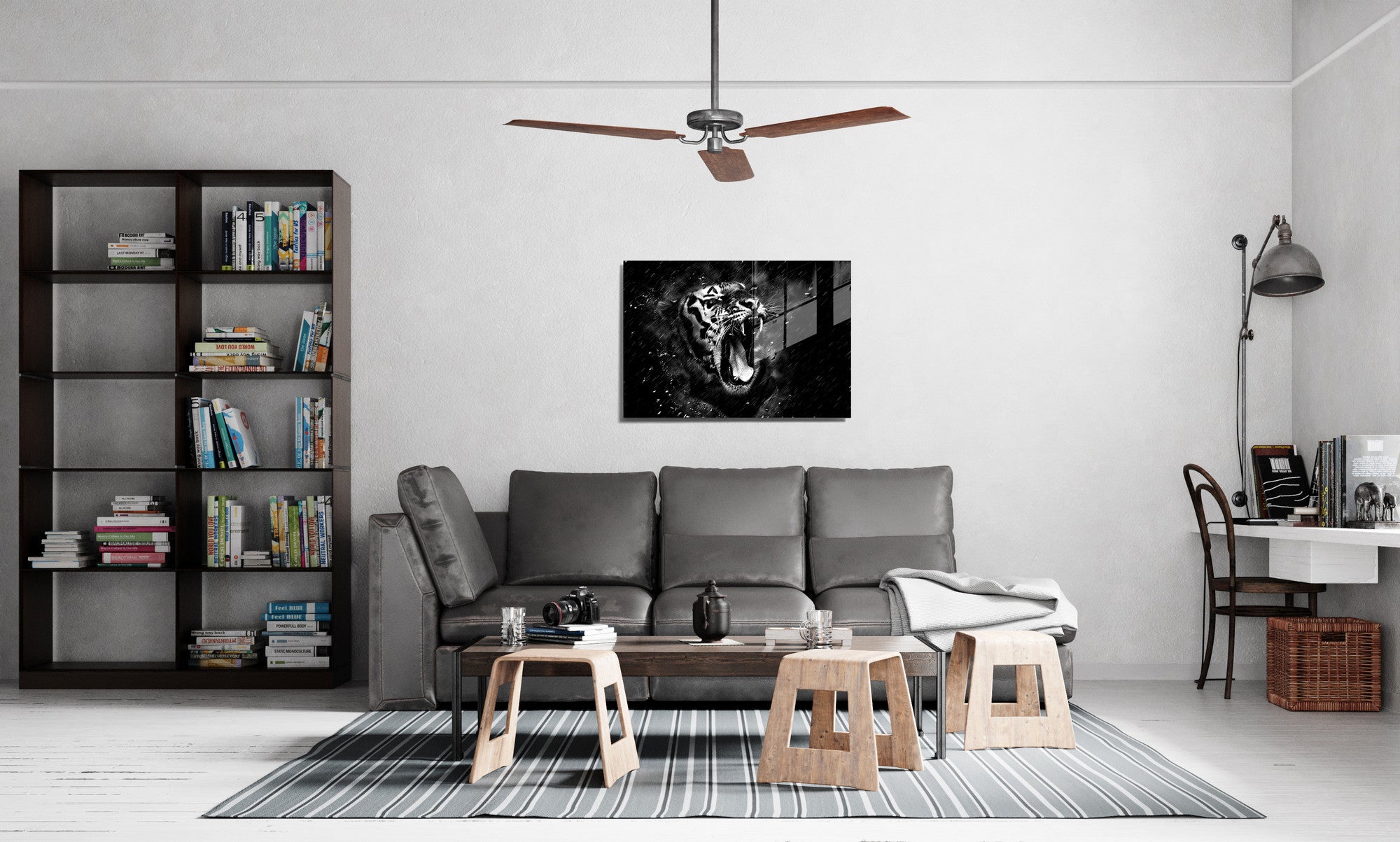 Quadro Decorativo em Vidro Temperado Multicolor 30x45cm - Arte Moderna para Decoração de Interiores