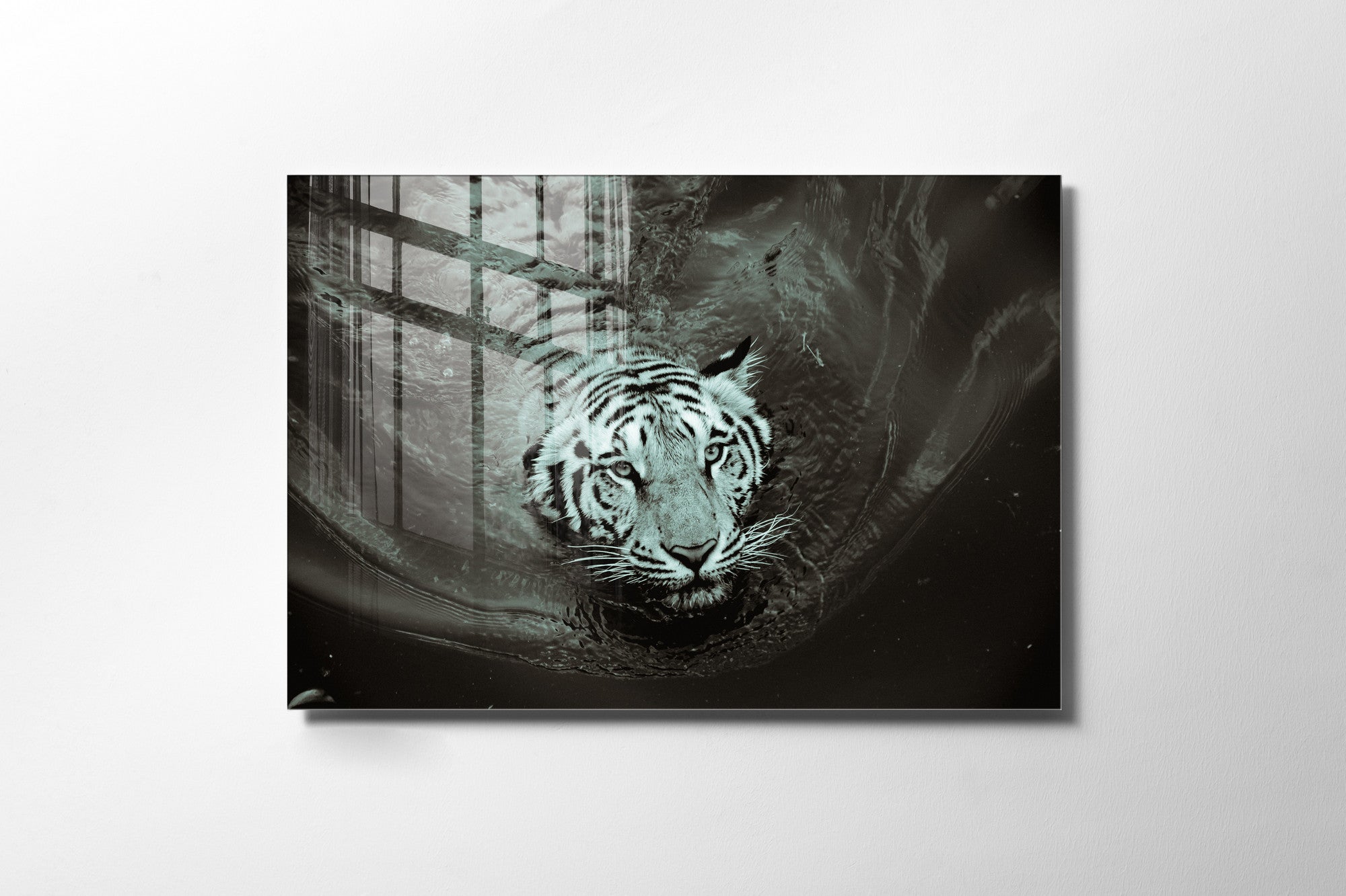 Quadro Decorativo em Vidro Temperado Multicolor 30x45cm - Arte Moderna para Decoração de Interiores