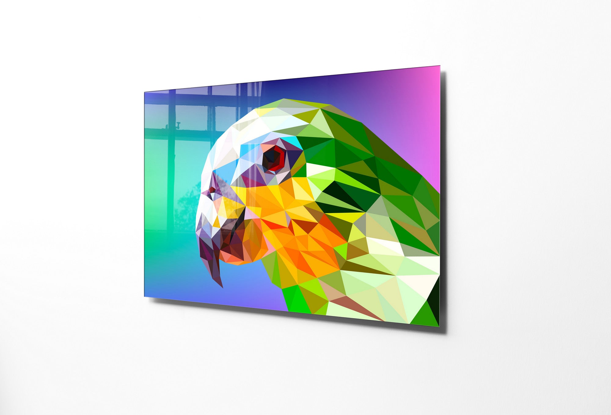 Quadro Decorativo em Vidro Temperado Multicolor 70x100cm - Arte Moderna para Transformar o Seu Espaço