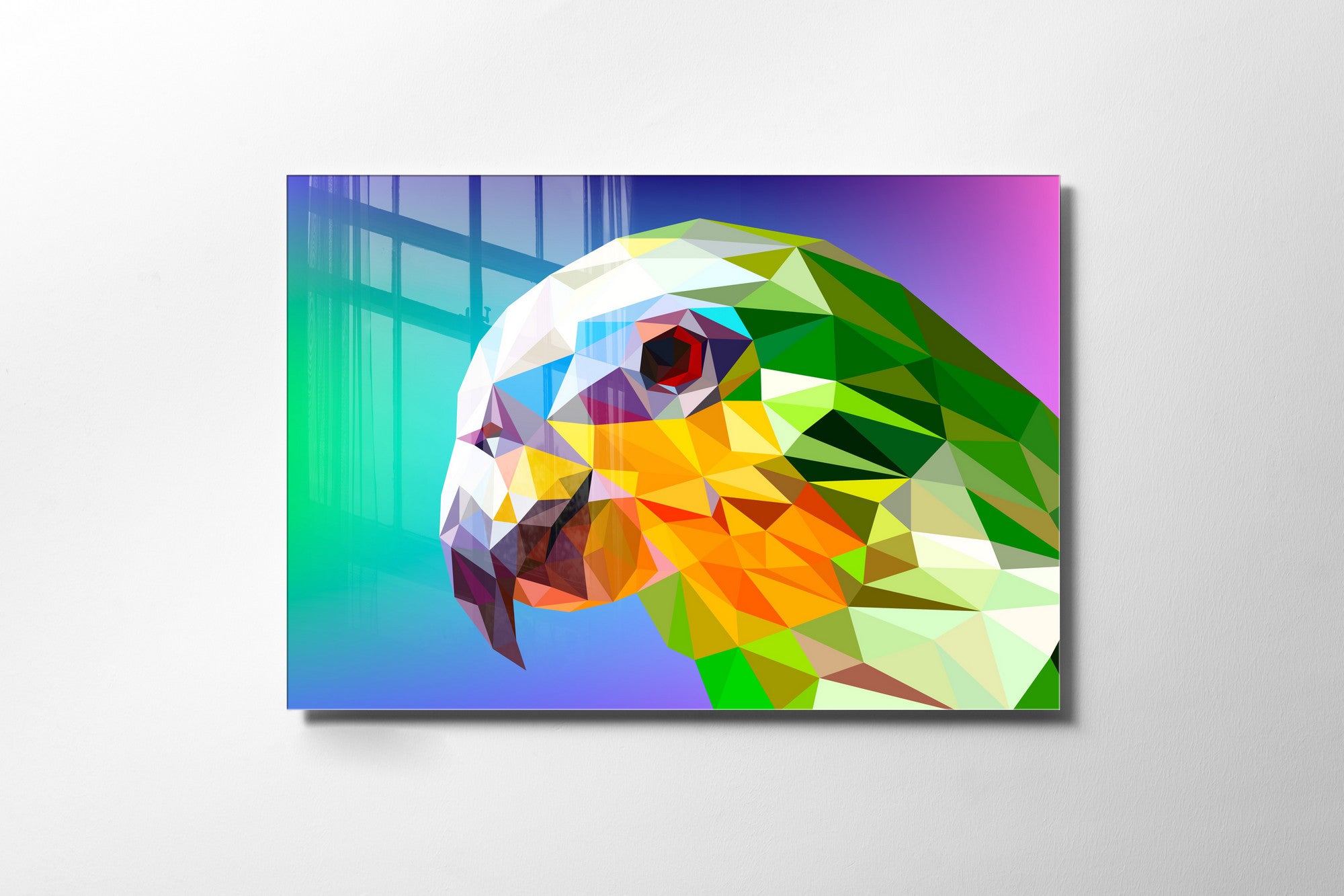 Quadro Decorativo em Vidro Temperado Multicolor 50x70cm - Arte Moderna para Transformar o Seu Espaço