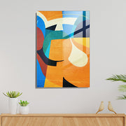 Arte Decorativa em Vidro Temperado UV-012 - Pintura Multicolor 45x65cm - Qualidade Premium 4mm