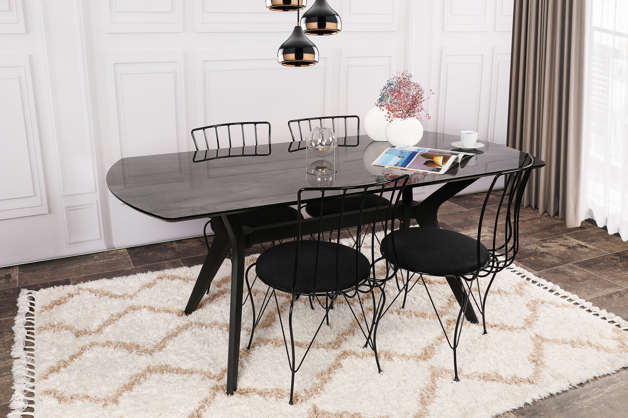 Mesa de jantar-Ares-Preto