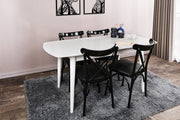 Mesa de Jantar Extensível-Retro-Branco