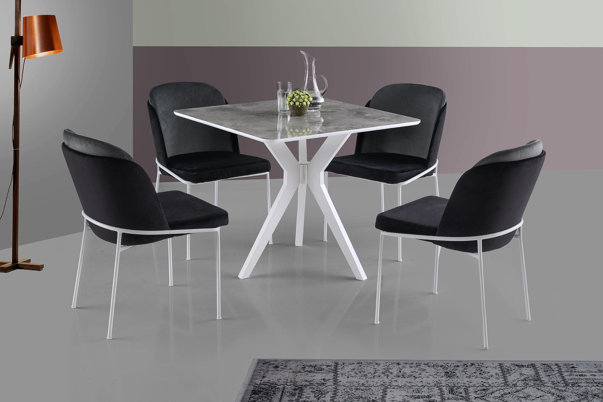 Mesa de jantar-Ares-Branco
Cinza
