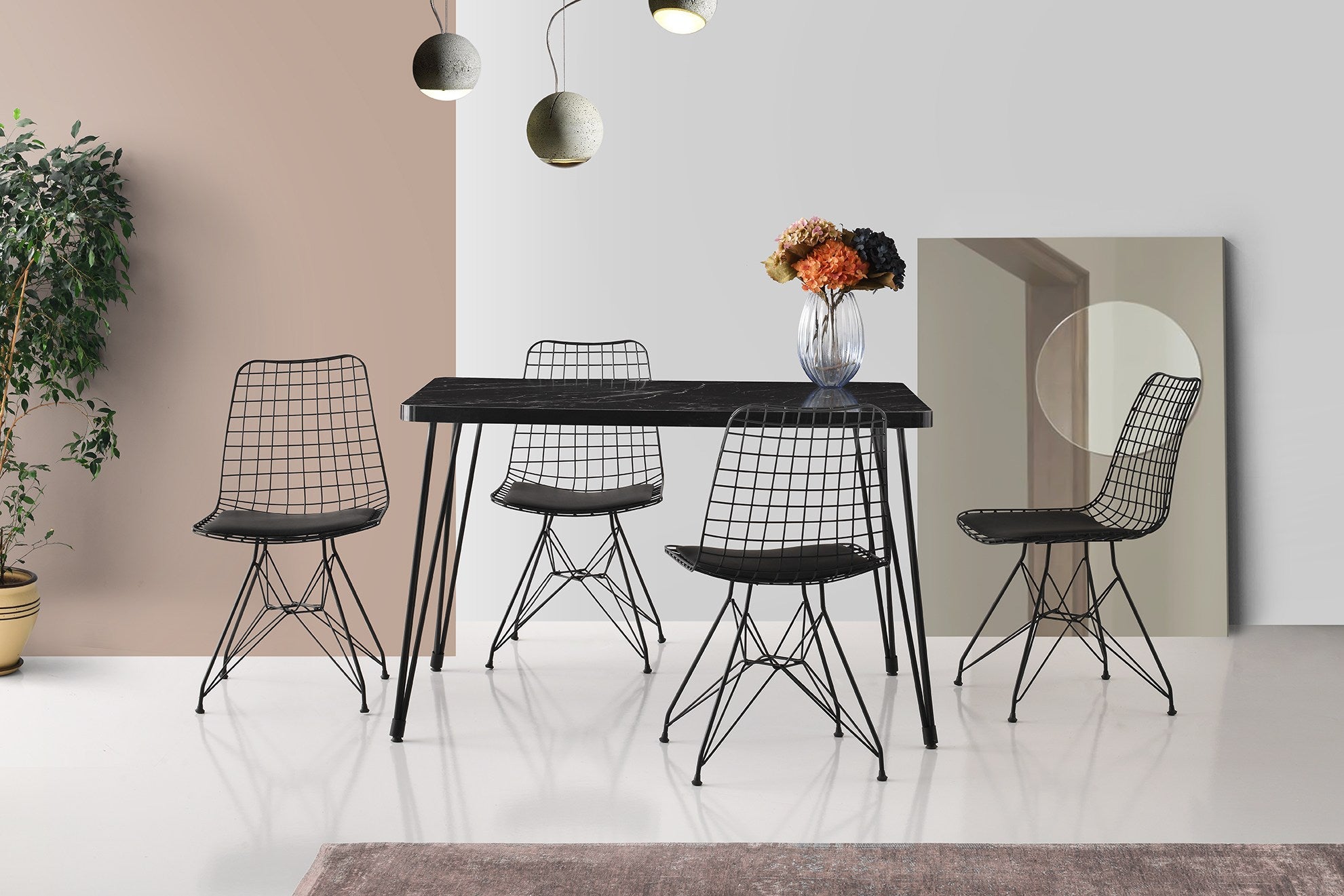 Mesa de jantar-Lagos-Preto