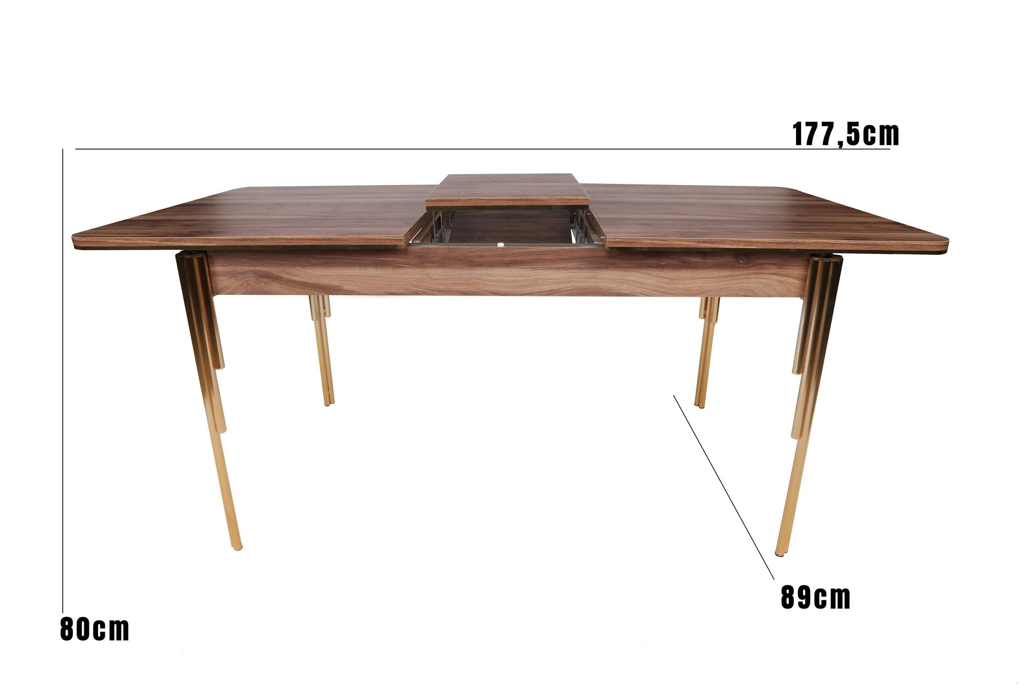 Mesa de Jantar Extensível-Damla-Nogueira
Ouro