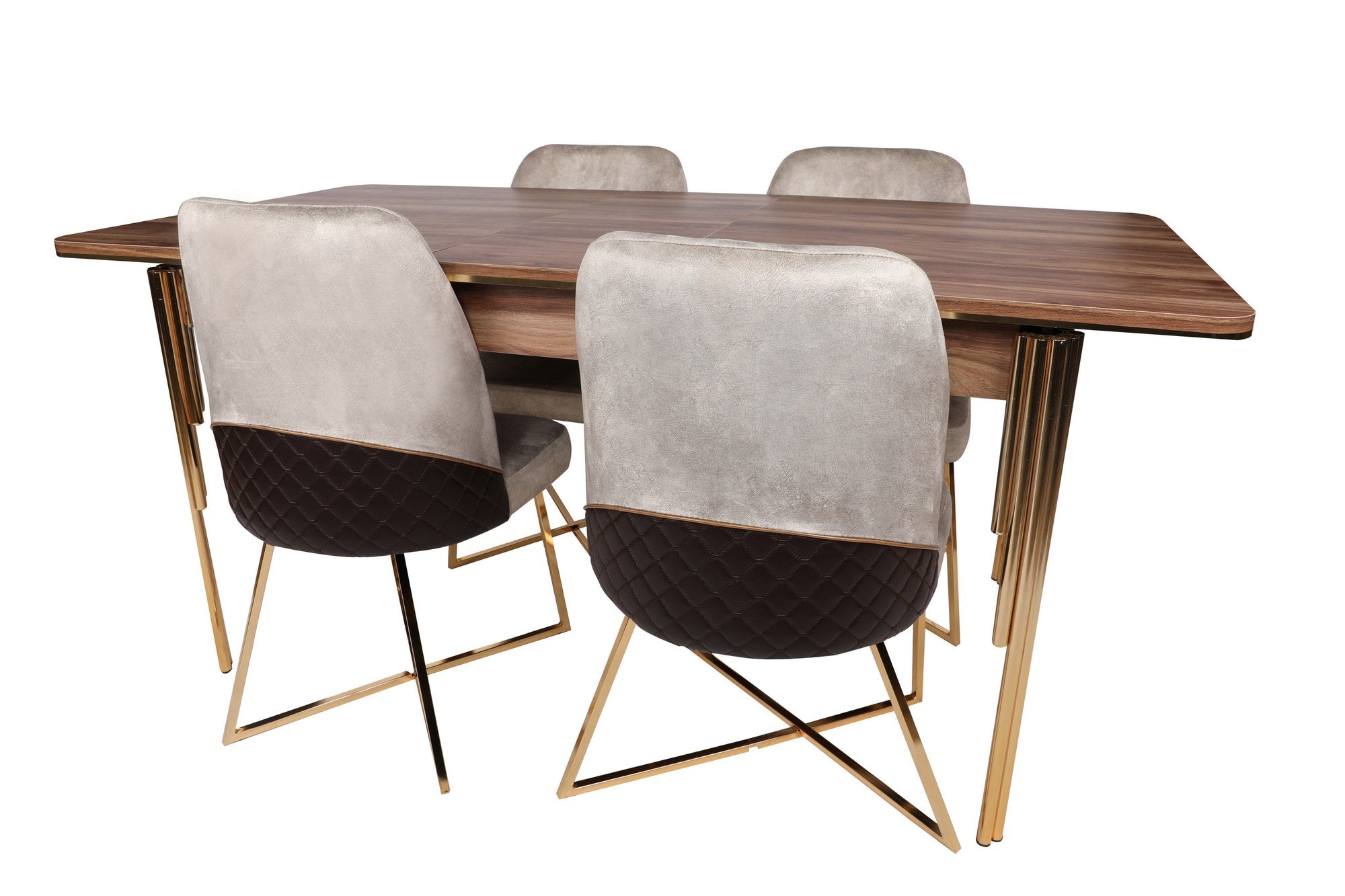 Mesa de Jantar Extensível-Damla-Nogueira
Ouro