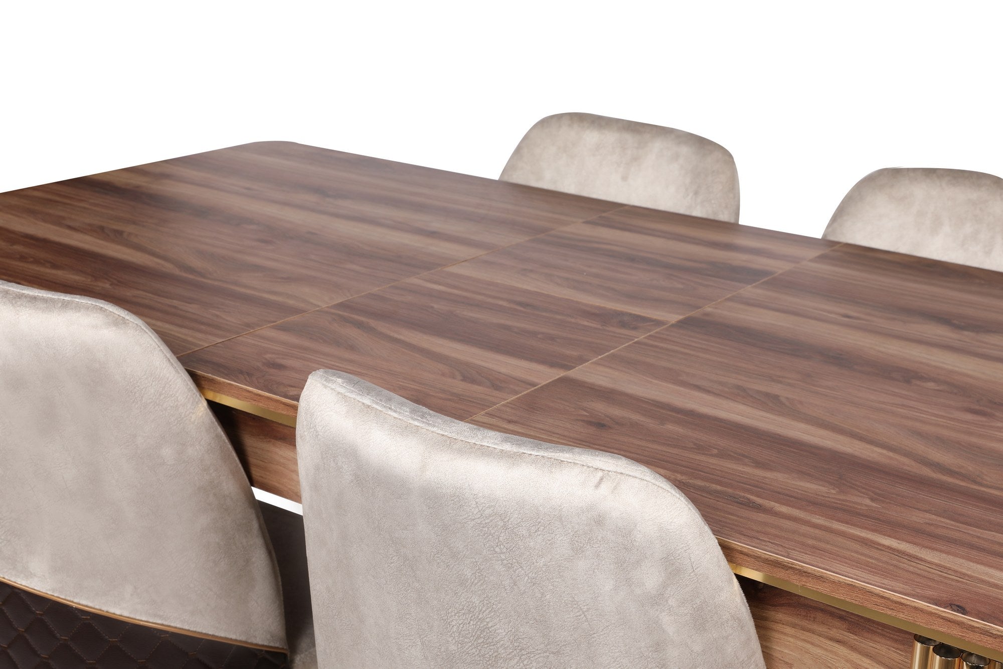 Mesa de Jantar Extensível-Damla-Nogueira
Ouro