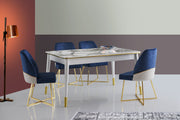 Mesa de Jantar Extensível-Flora-Branco
Ouro